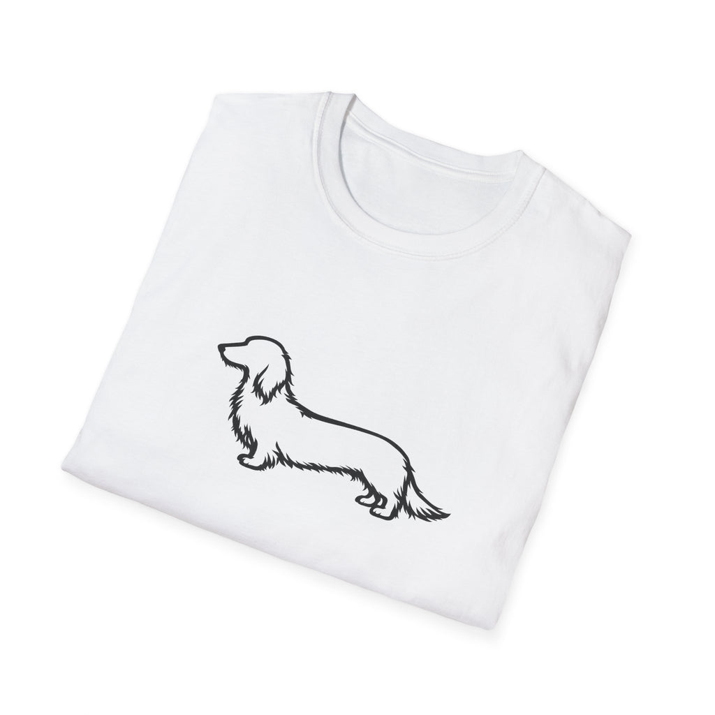 Long Hair Dachshund Silhouette T-Shirt