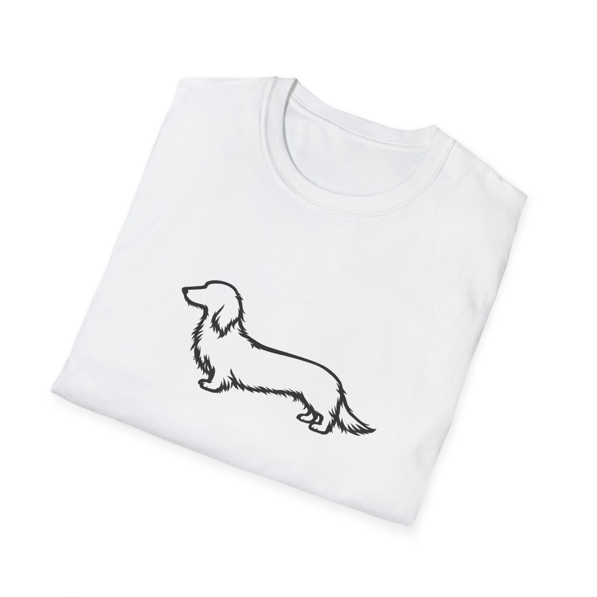 Long Hair Dachshund Silhouette T-Shirt