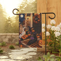 Doorstep Trick Or Treaters Garden Flag