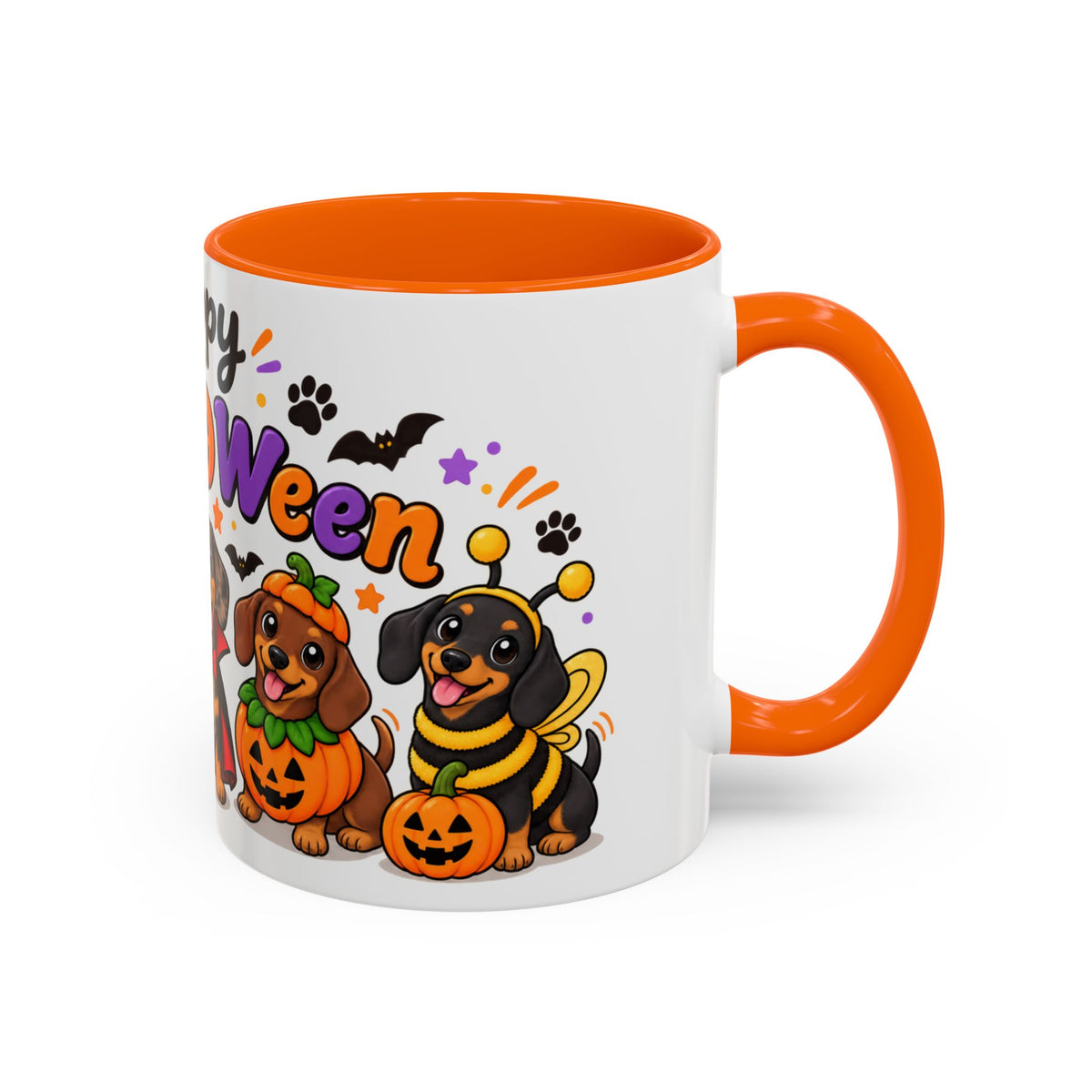 Happy Howl O Ween Accent Coffee Mug
