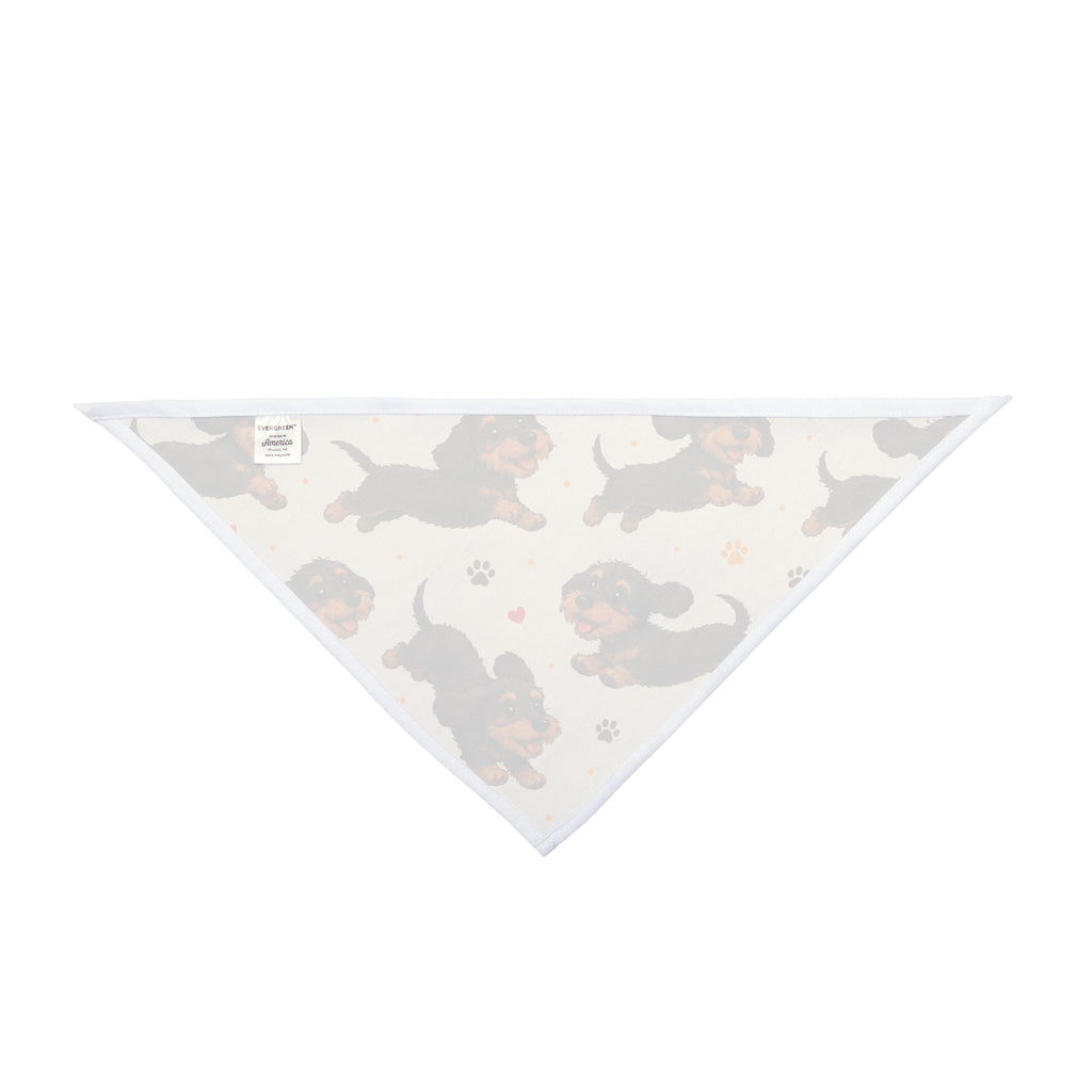 Running Wire Hair Dachshund Dog Bandana