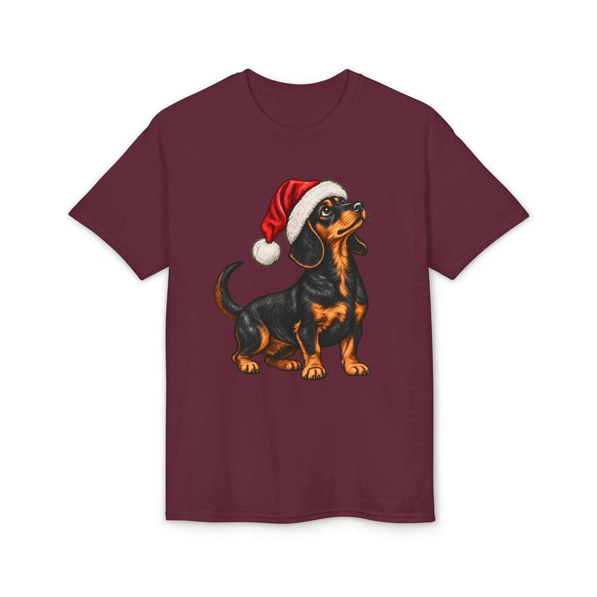 Short Hair With Santa Hat T-Shirt