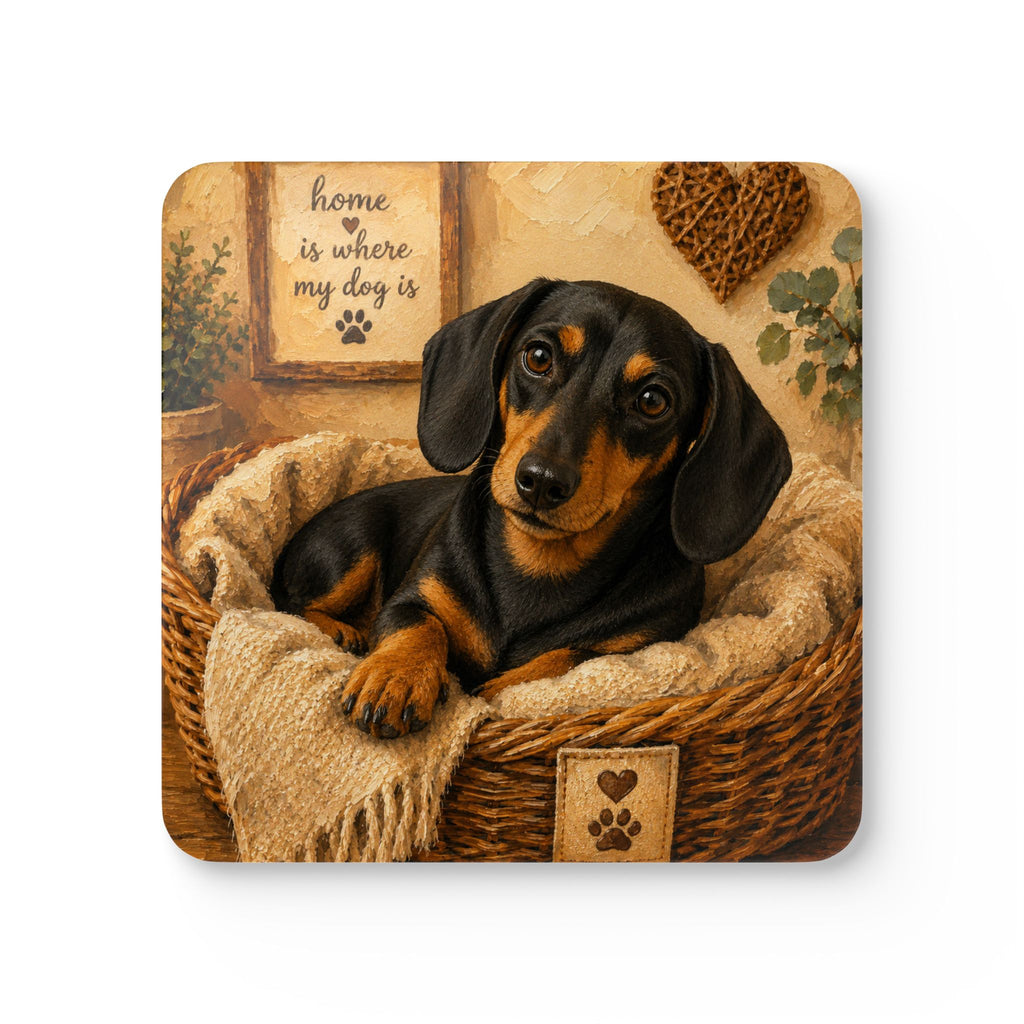 Cozy Short Hair Corkwood Coaster Set