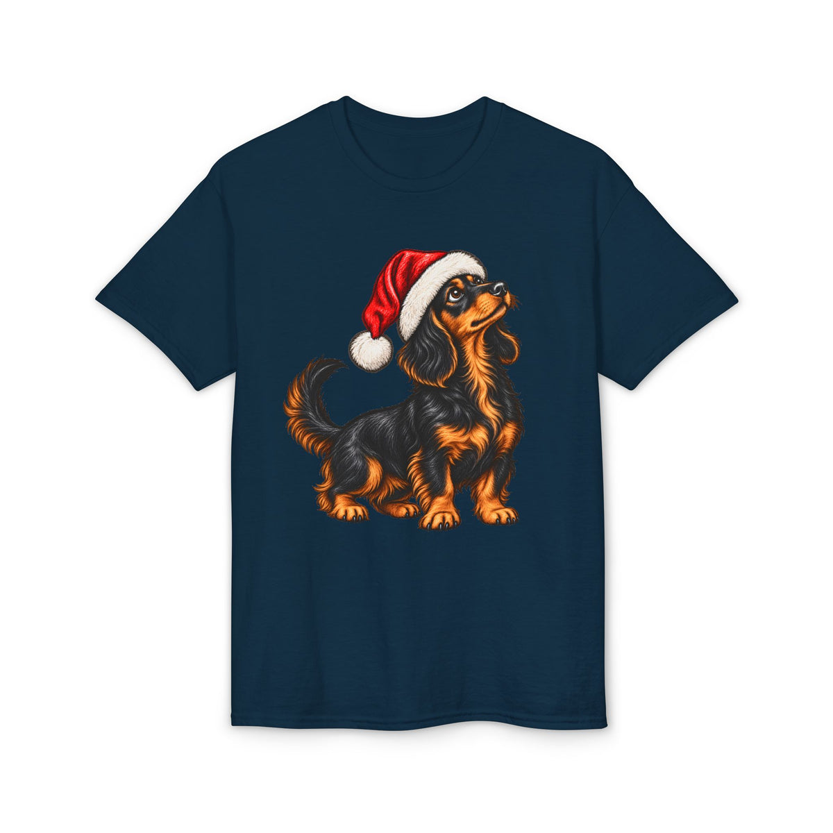 Long Hair With Santa Hat T-Shirt