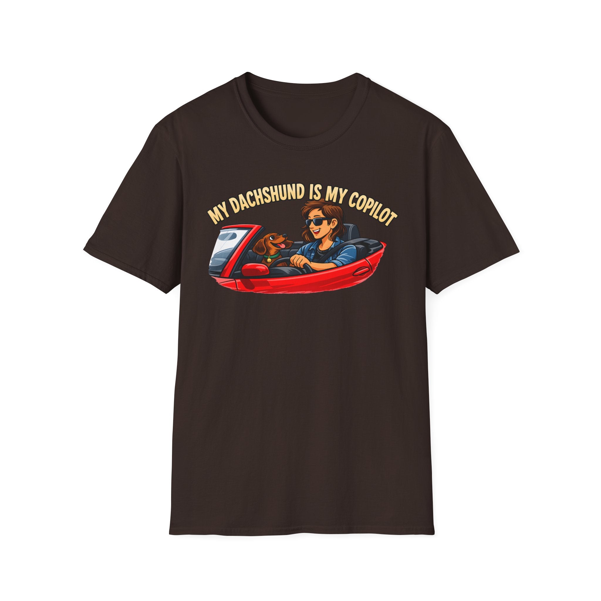 My Dachshund Is My Copilot Women's T-Shirt