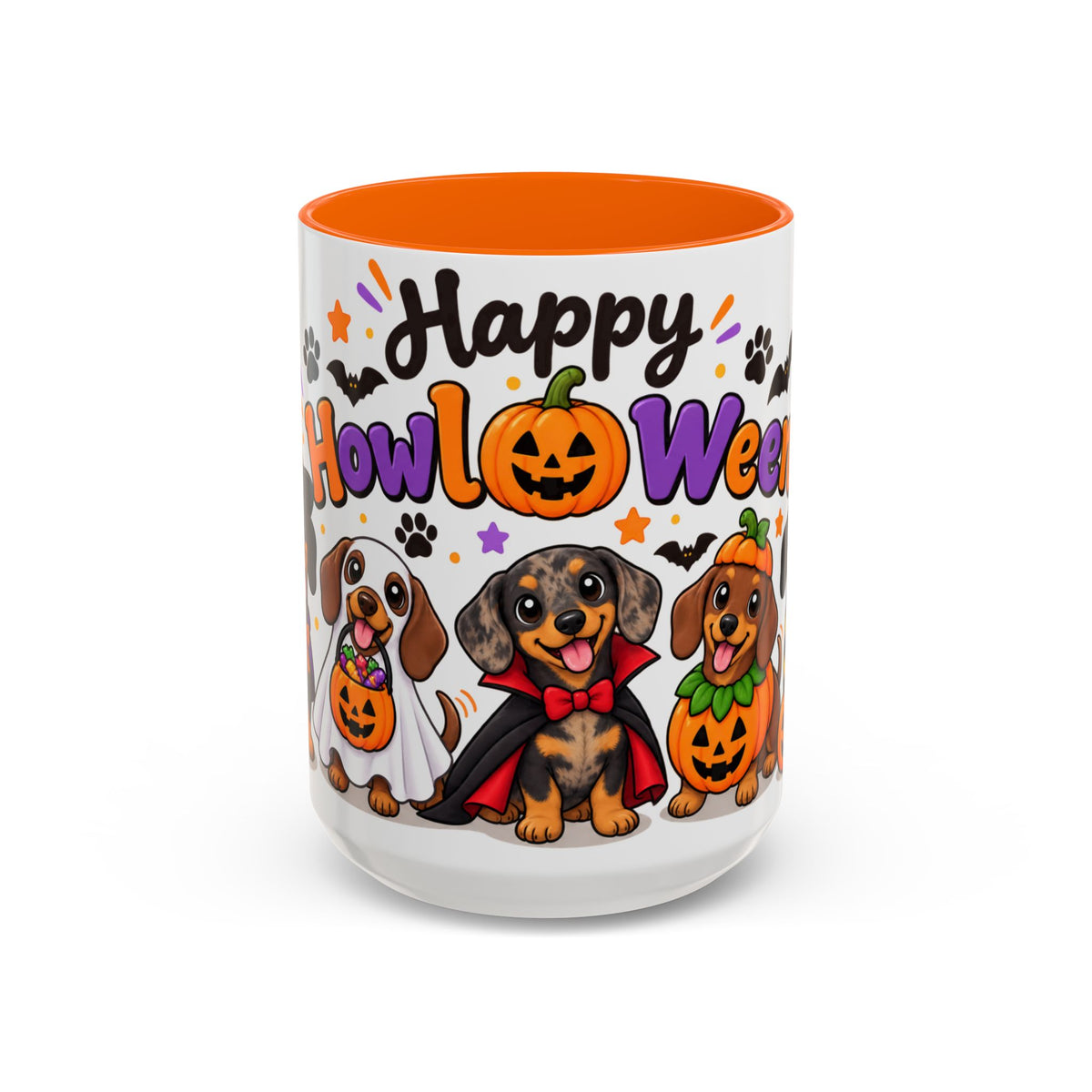 Happy Howl O Ween Accent Coffee Mug