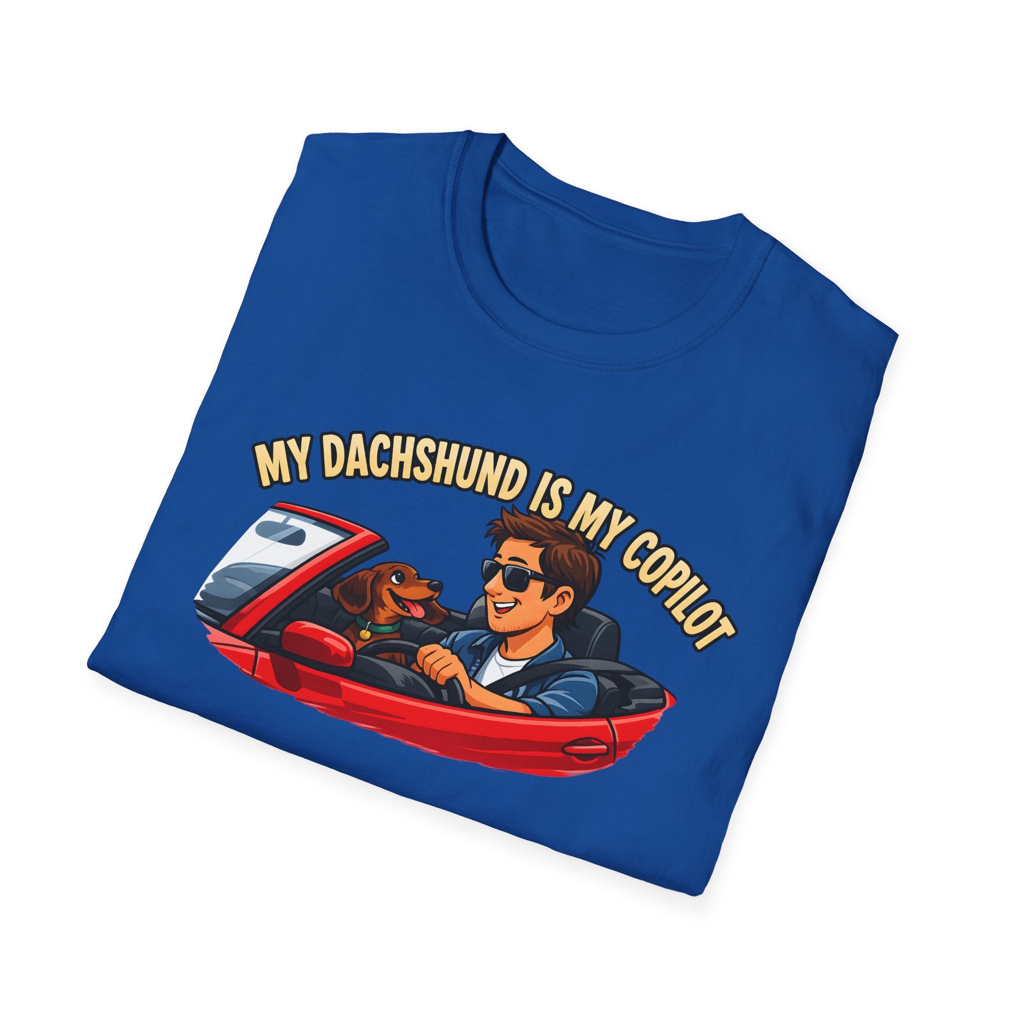 My Dachshund Is My Copilot Men's T-Shirt