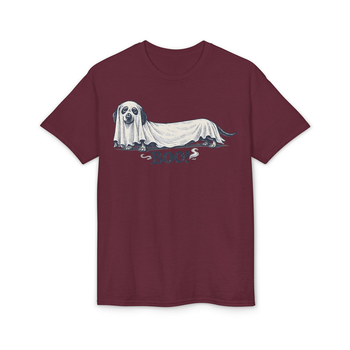 Long Dachshund Ghost Boo T-Shirt