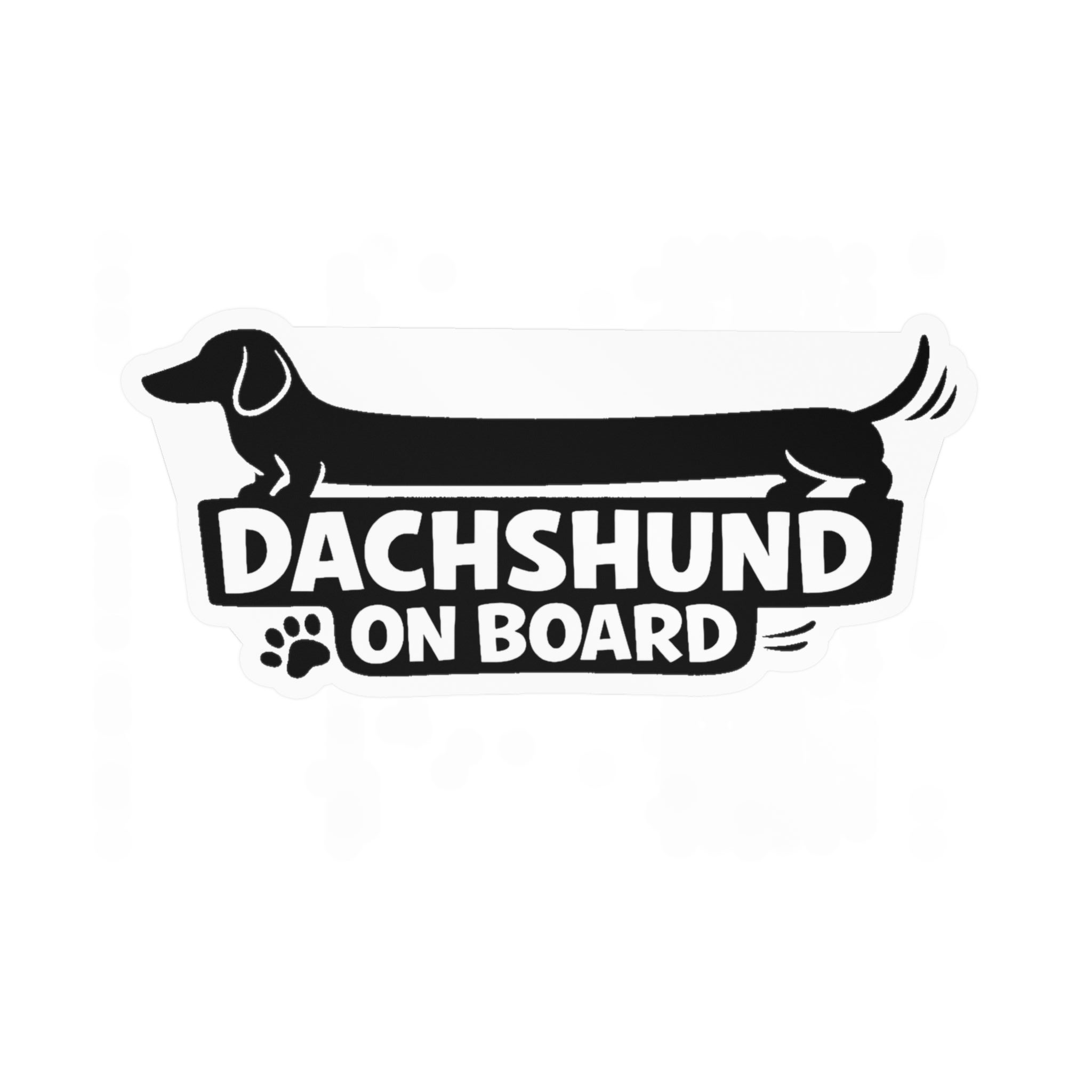 Dachshund On Board Vinyl Decal
