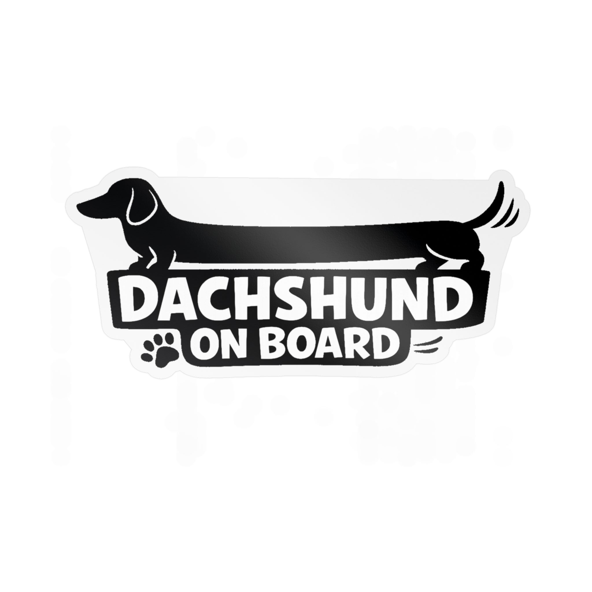 Dachshund On Board Vinyl Decal