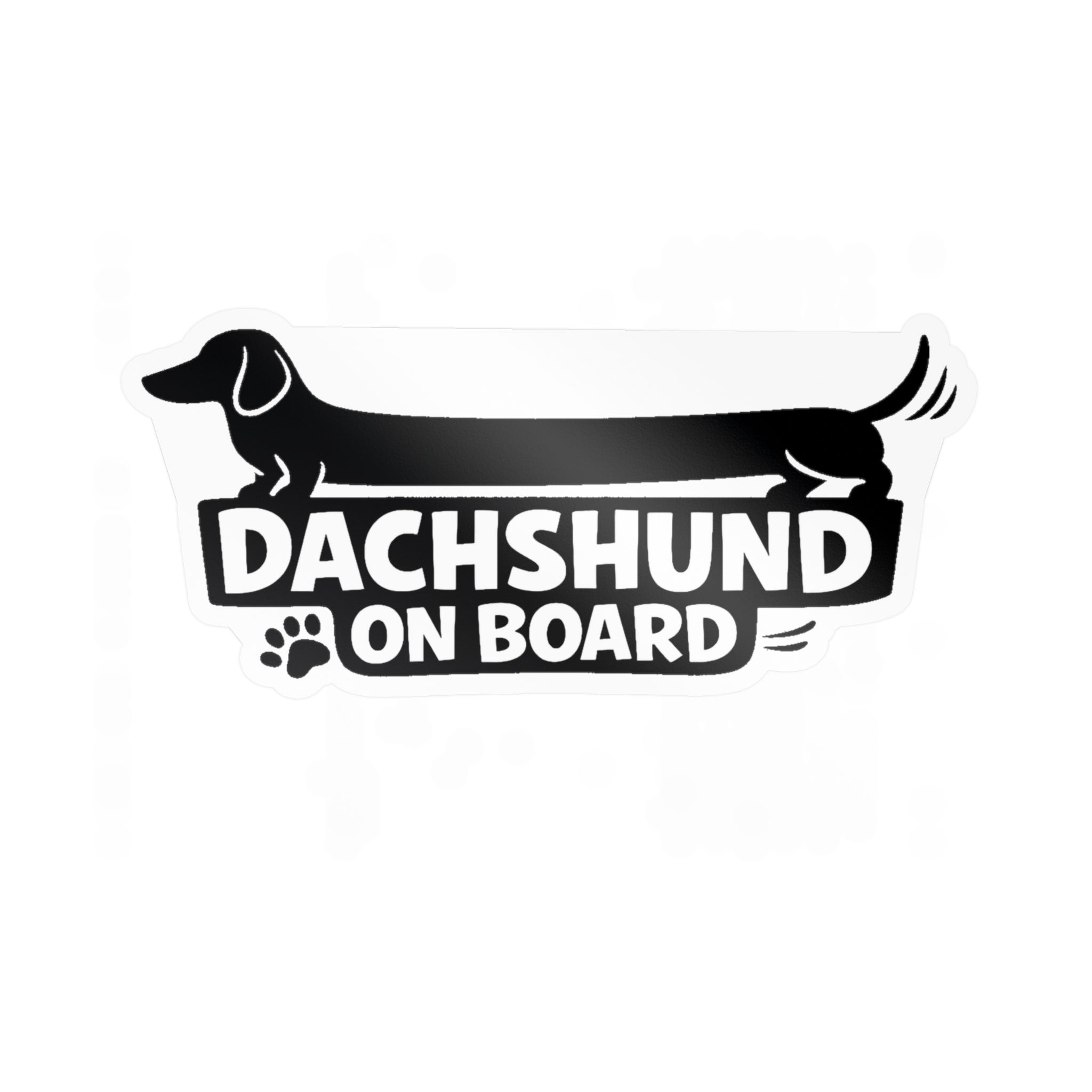 Dachshund On Board Vinyl Decal