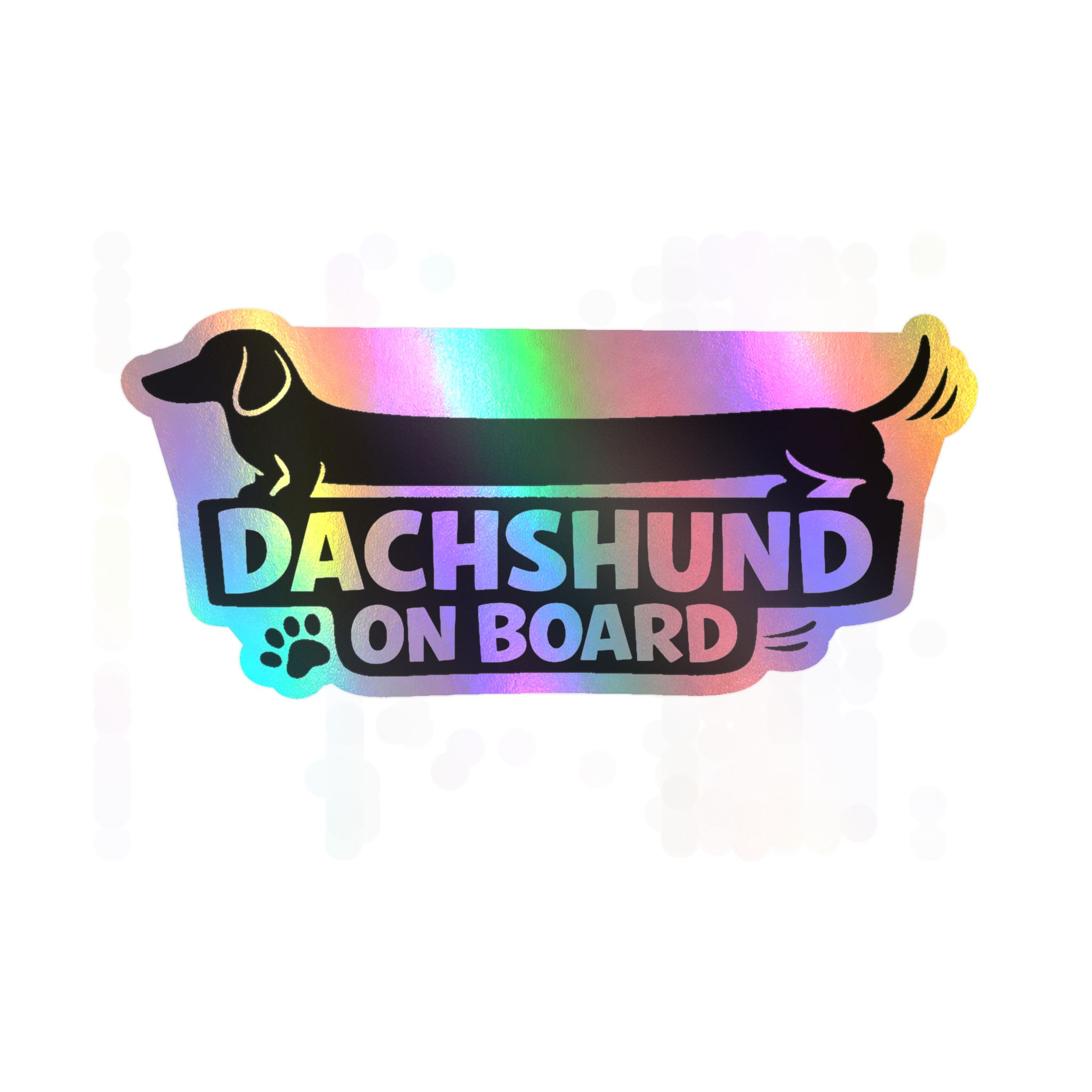 Dachshund On Board Vinyl Decal