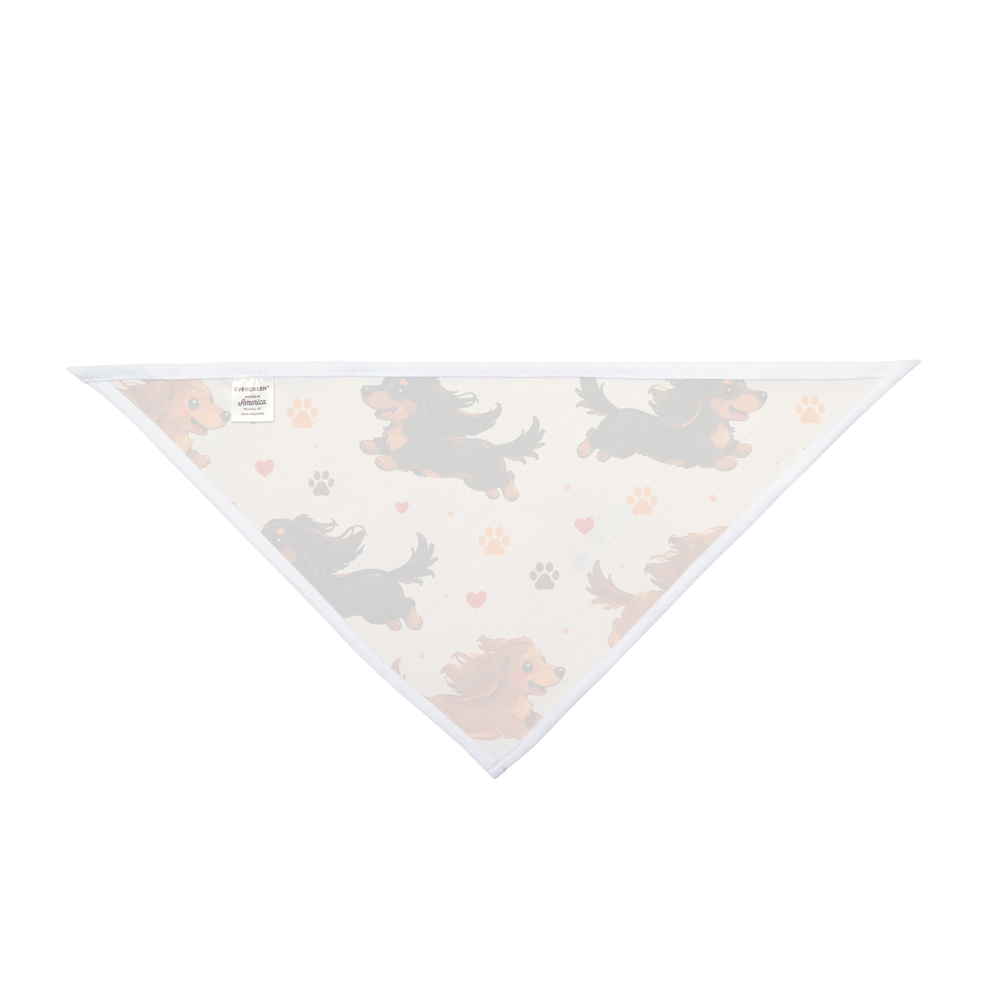 Long Hair Dachshunds Running Dog Bandana