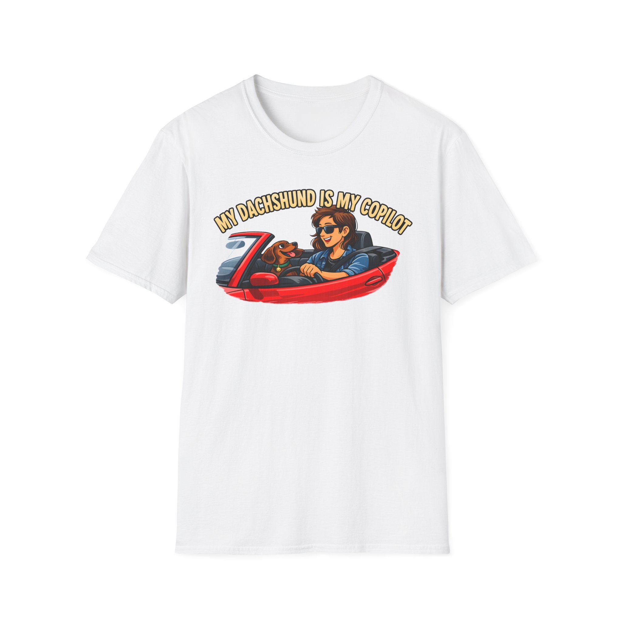 My Dachshund Is My Copilot Women's T-Shirt