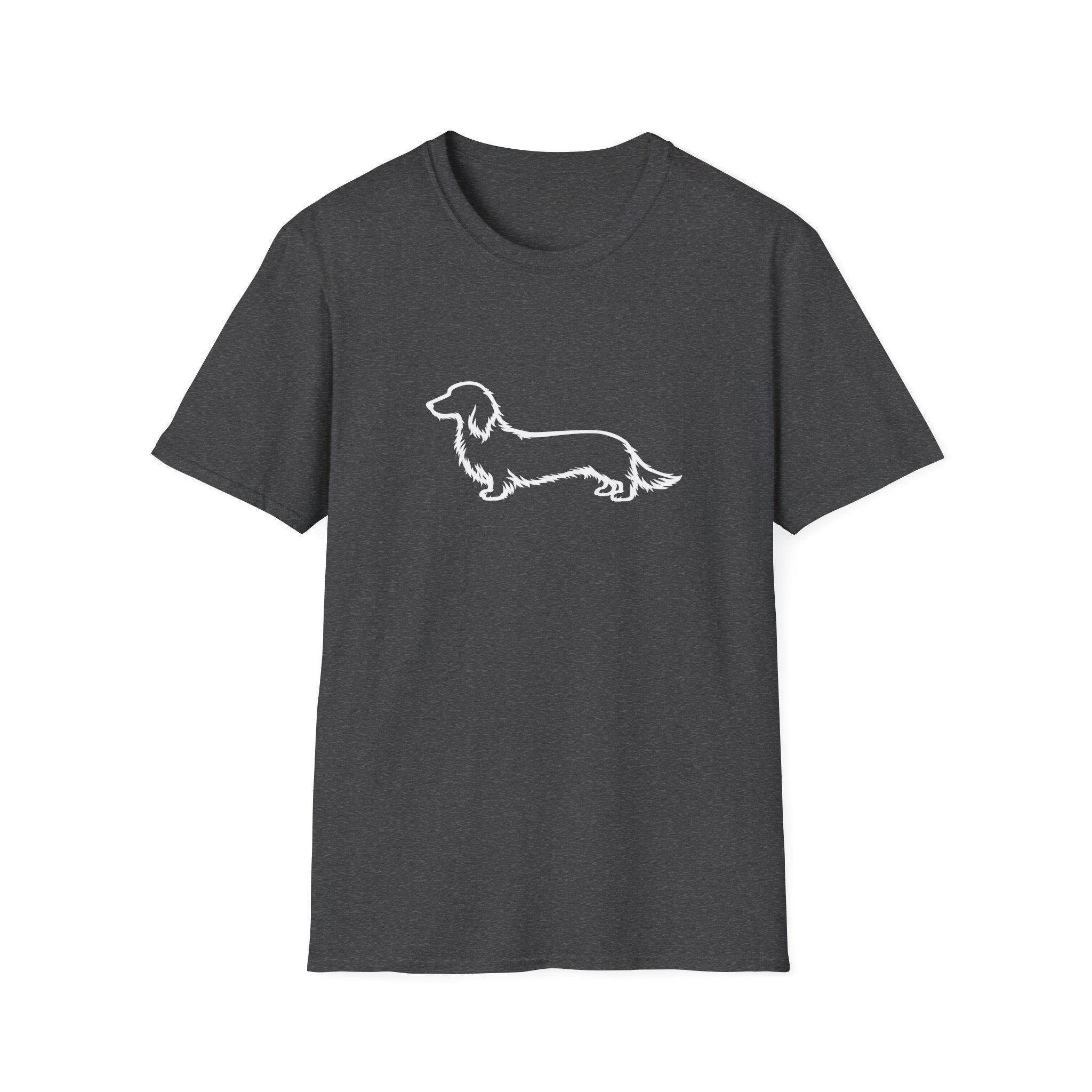 Long Hair Dachshund Silhouette T-Shirt
