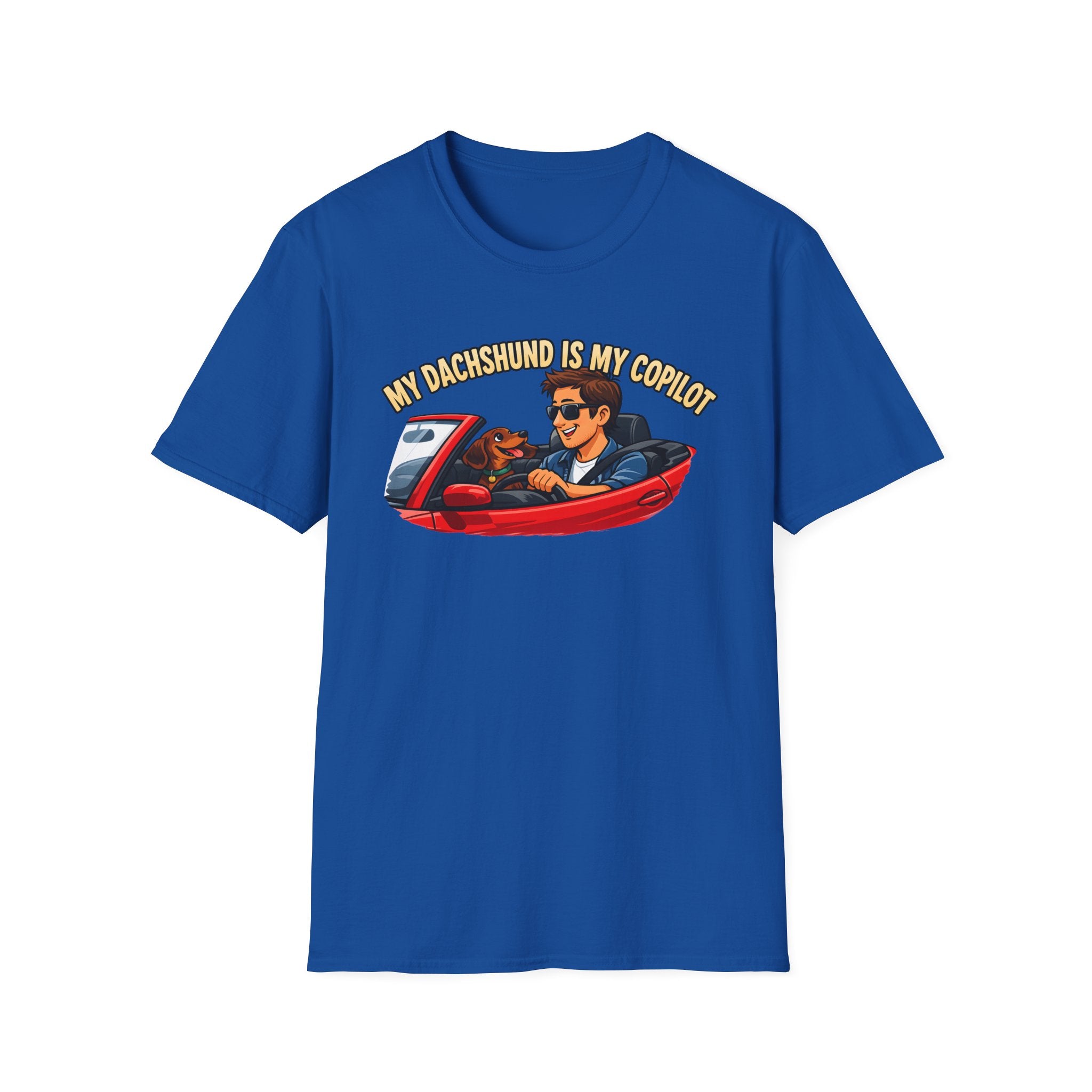 My Dachshund Is My Copilot Men's T-Shirt