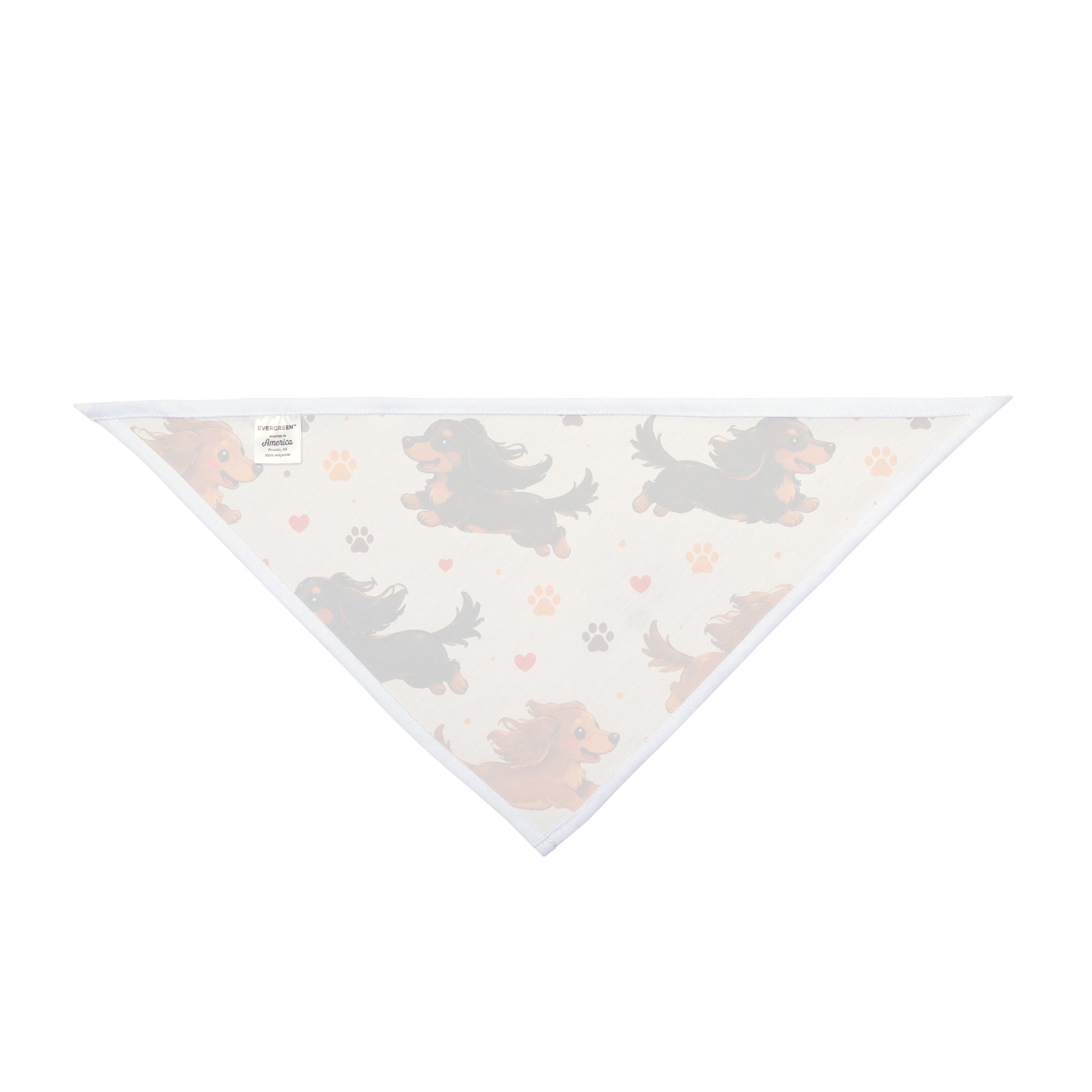 Long Hair Dachshunds Running Dog Bandana