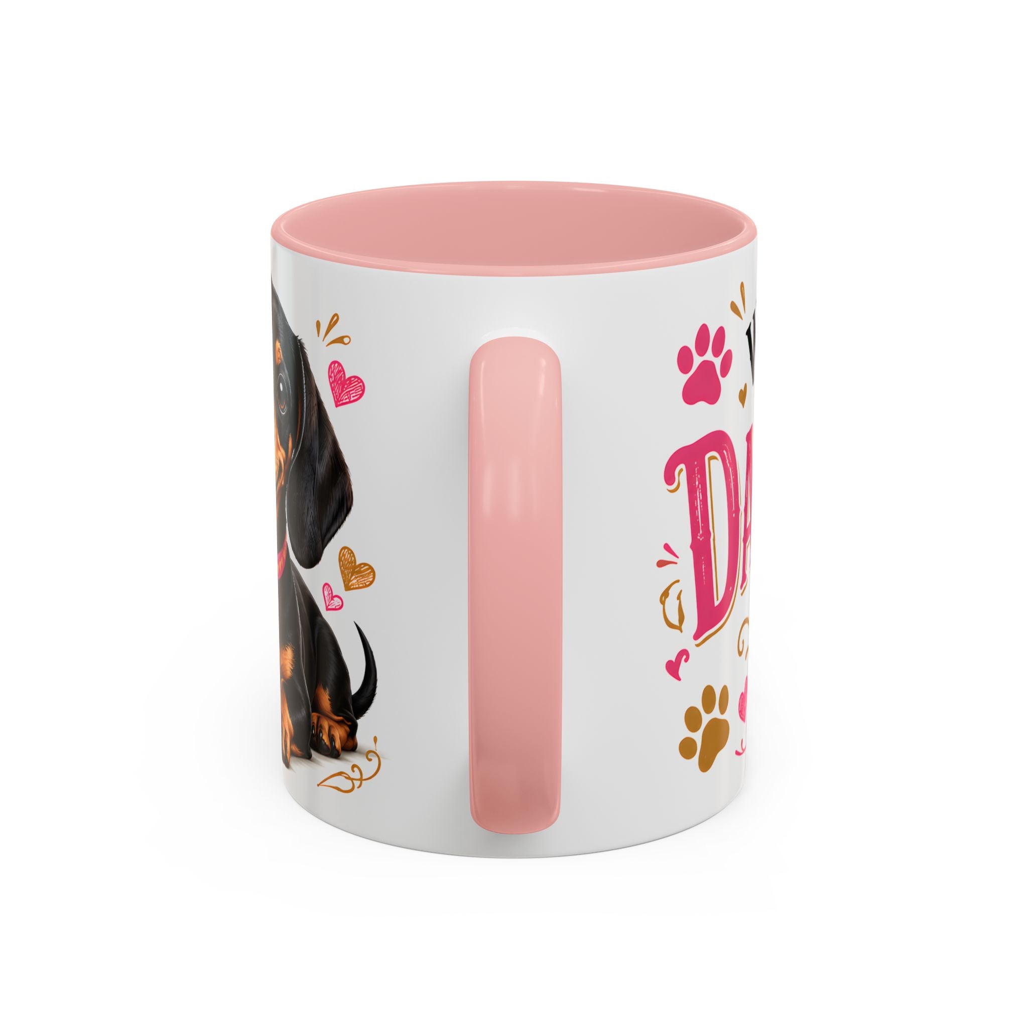 World's Best Dachshund Mom Accent Coffee Mug