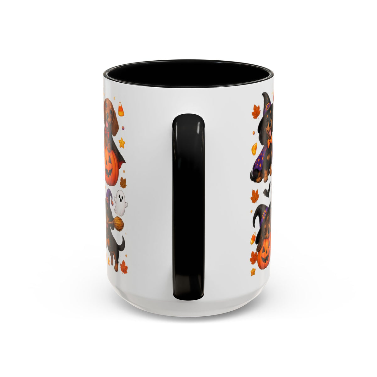 Dachshunds In Halloween Costumes Accent Coffee Mug