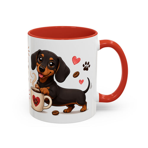 All I Need Is Coffee And Weiners Accent Coffee Mug