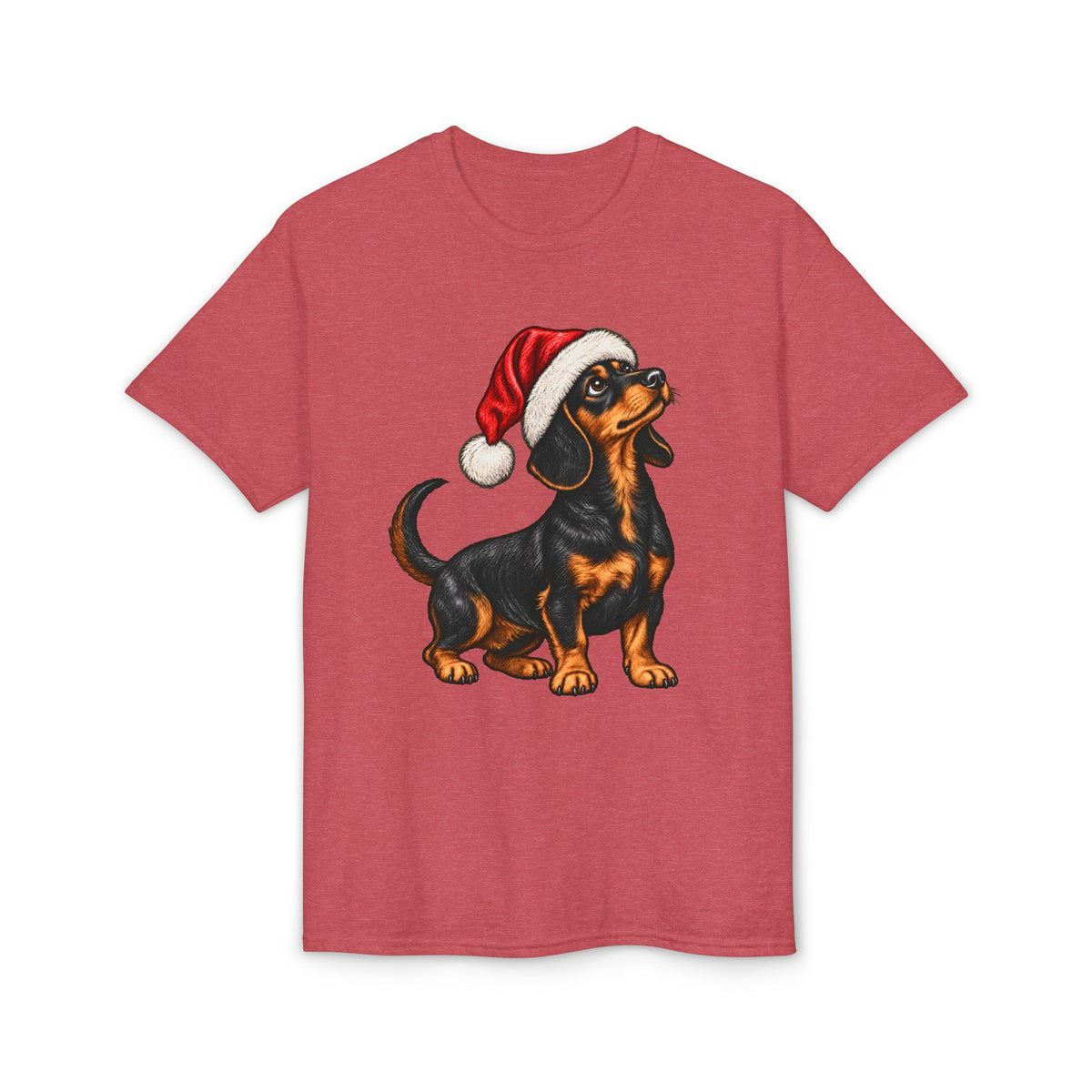 Short Hair With Santa Hat T-Shirt