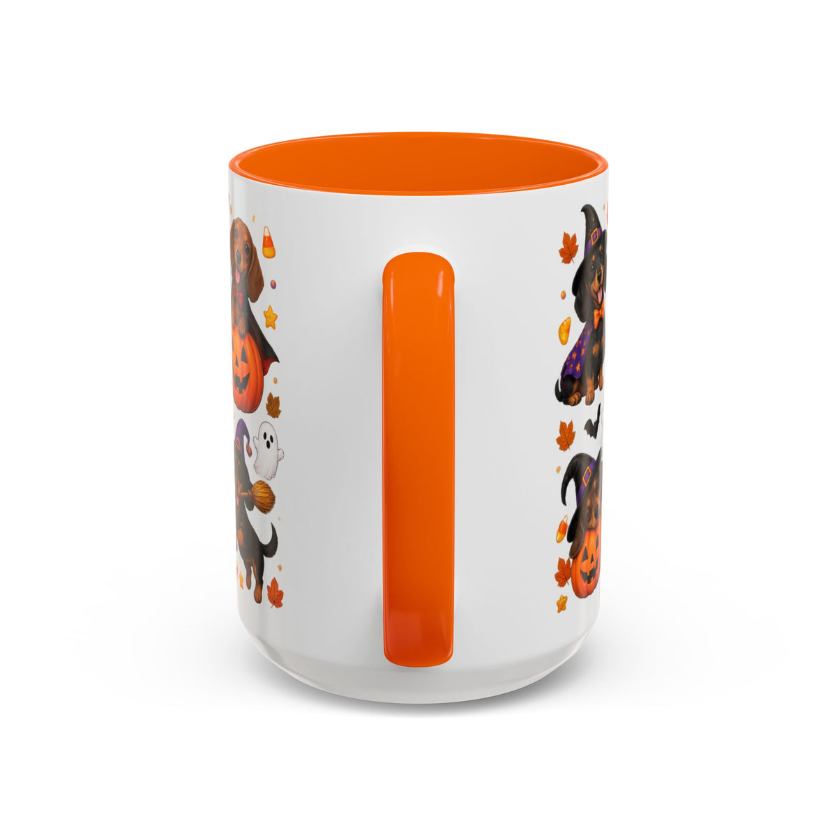 Dachshunds In Halloween Costumes Accent Coffee Mug