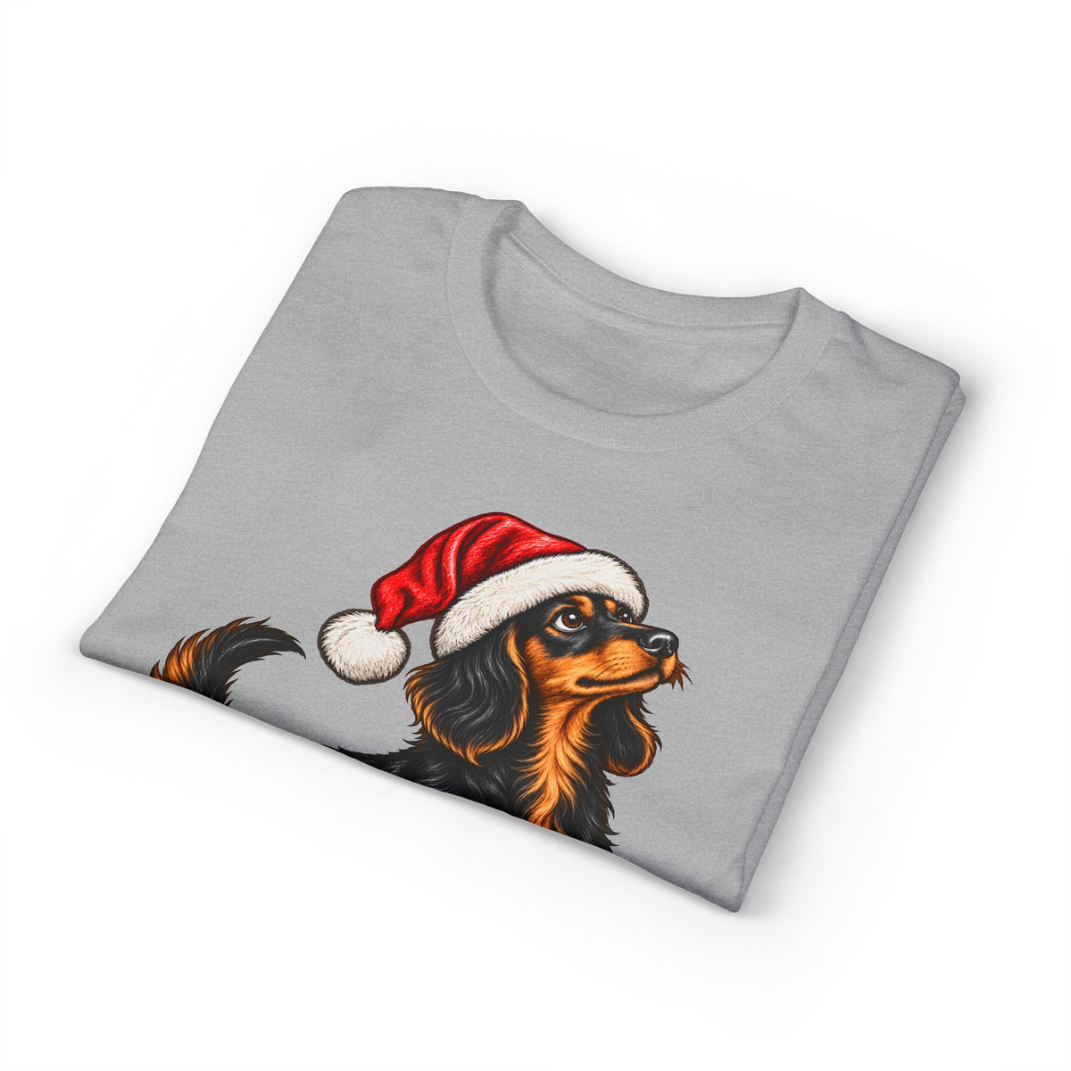 Long Hair With Santa Hat T-Shirt