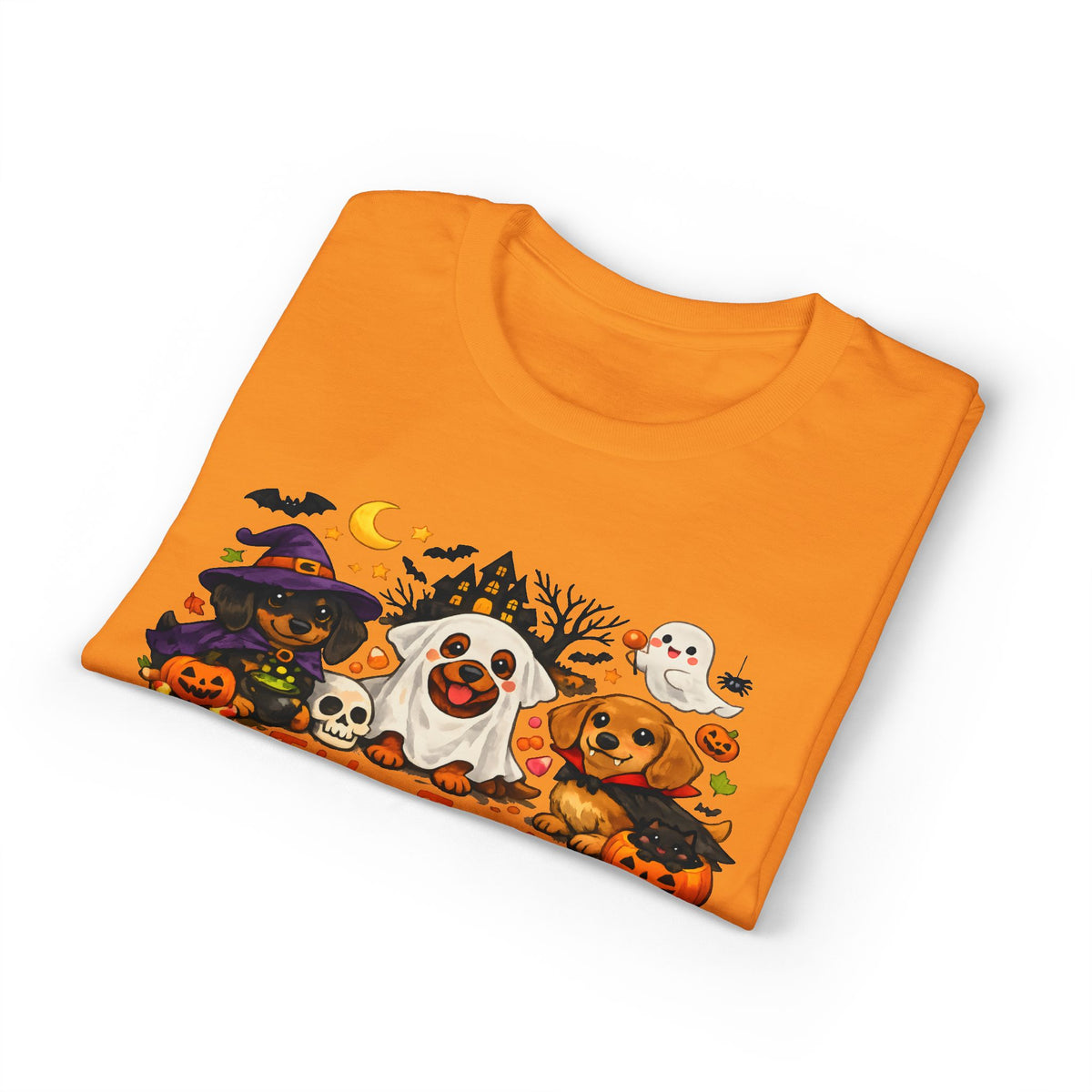 Trick Or Treat Dachshunds In Costume T-Shirt