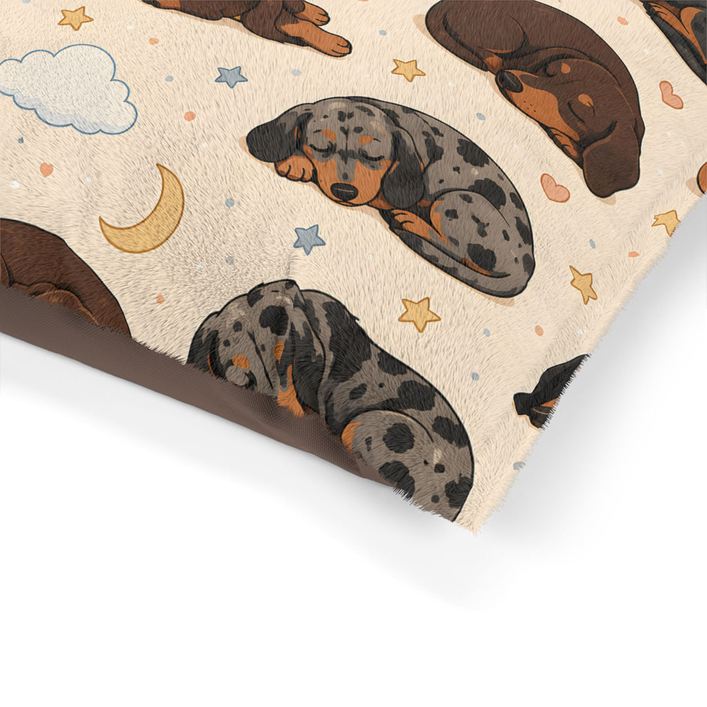 Sleeping Short Hair Dachshunds Dog Bed