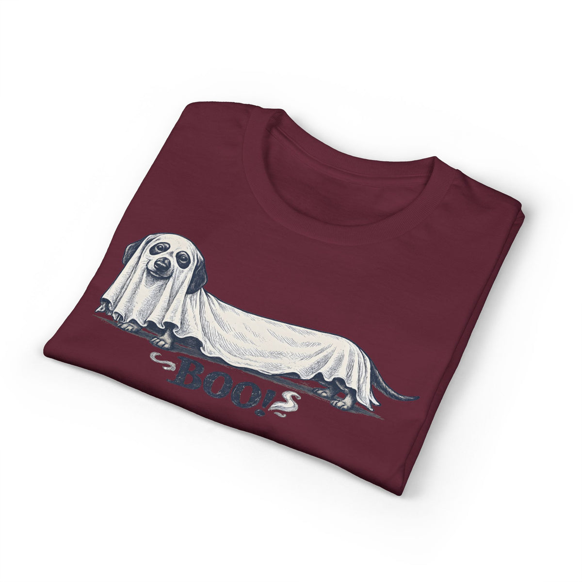 Long Dachshund Ghost Boo T-Shirt
