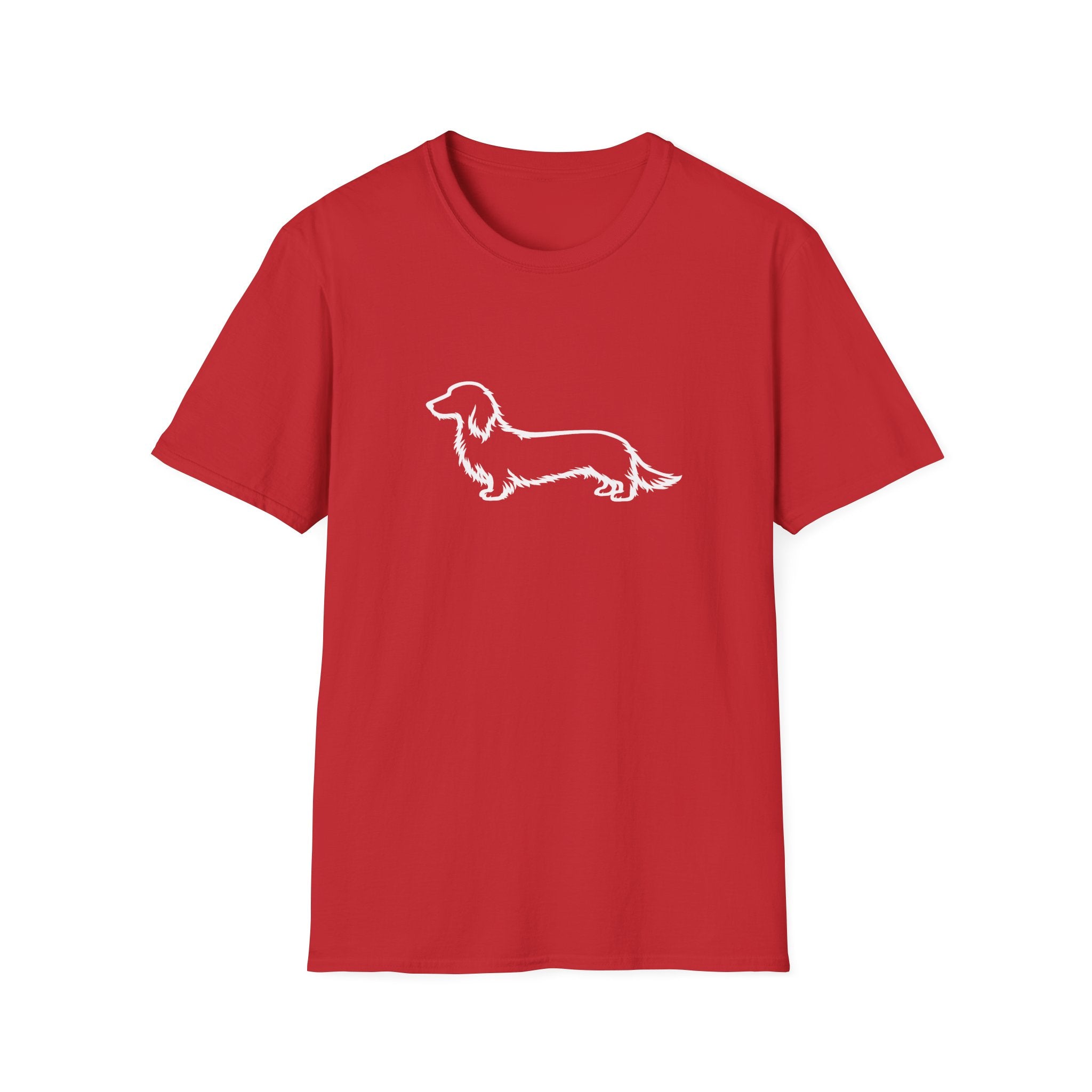 Long Hair Dachshund Silhouette T-Shirt