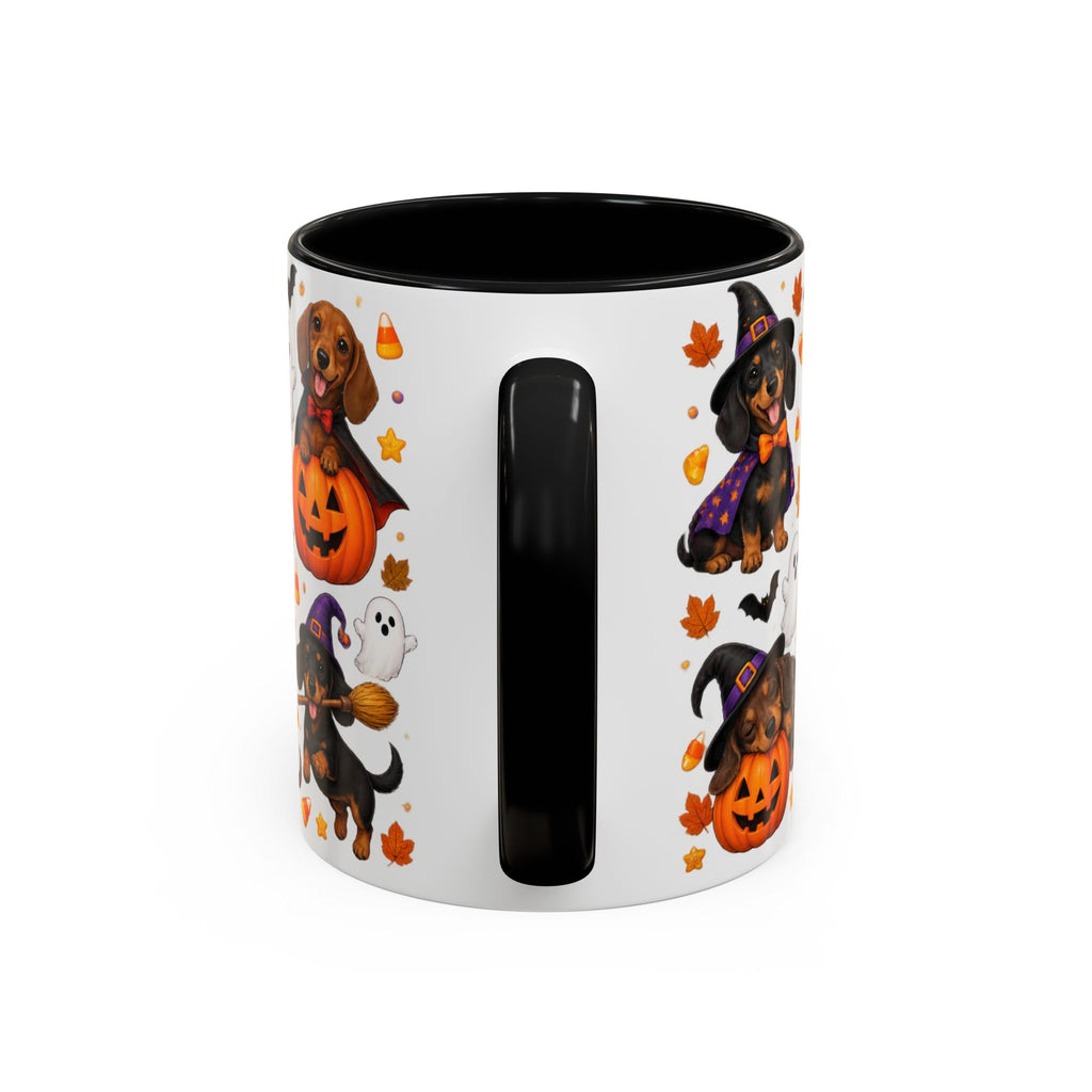 Dachshunds In Halloween Costumes Accent Coffee Mug