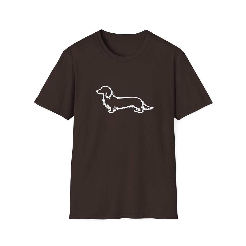 Long Hair Dachshund Silhouette T-Shirt