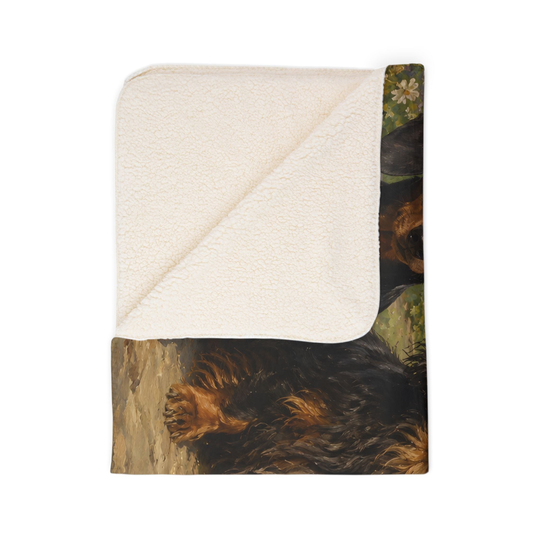 Dachshund Trio Fleece Sherpa Blanket