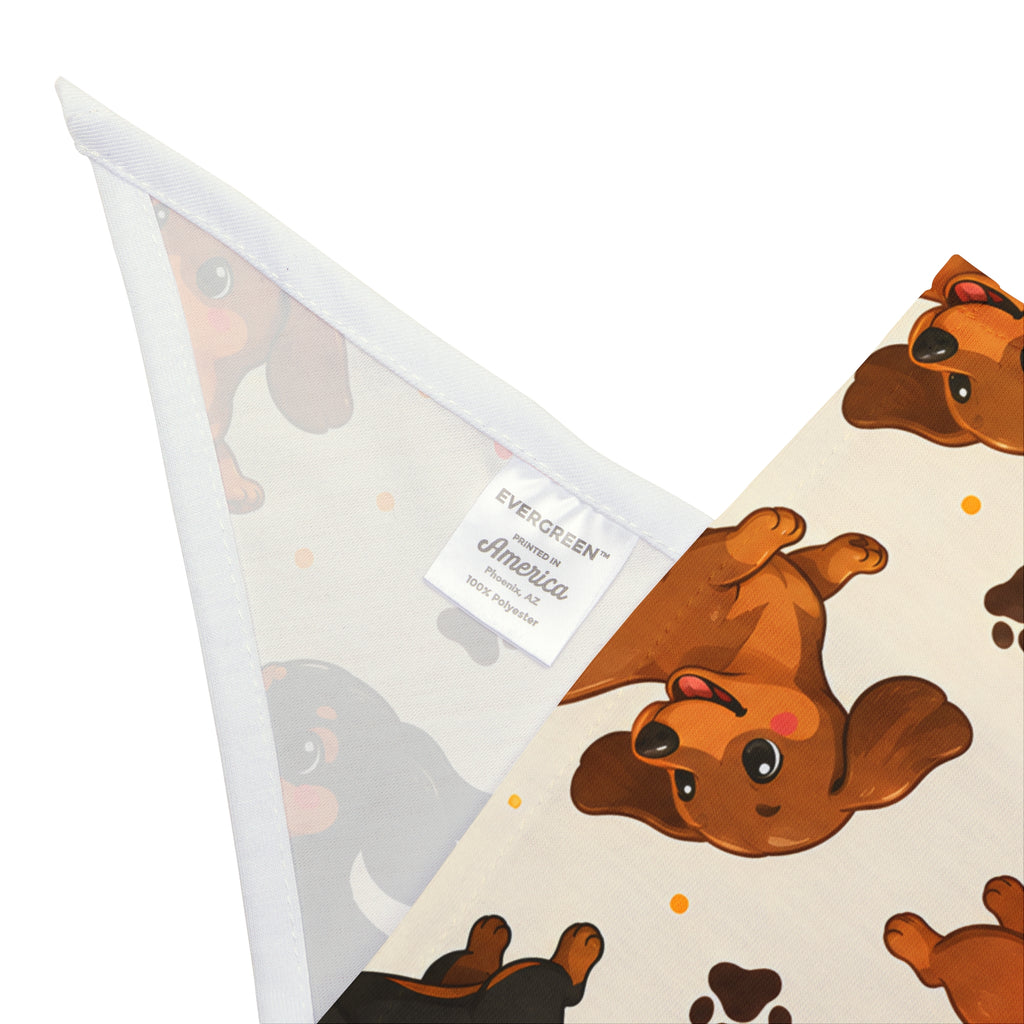 Short Hair Dachshunds Running Dog Bandana