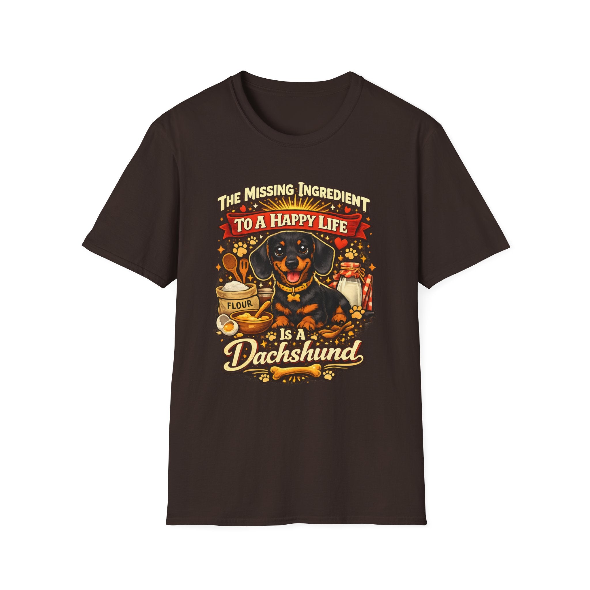 The Missing Ingredient To A Happy Life Is A Dachshund T-Shirt
