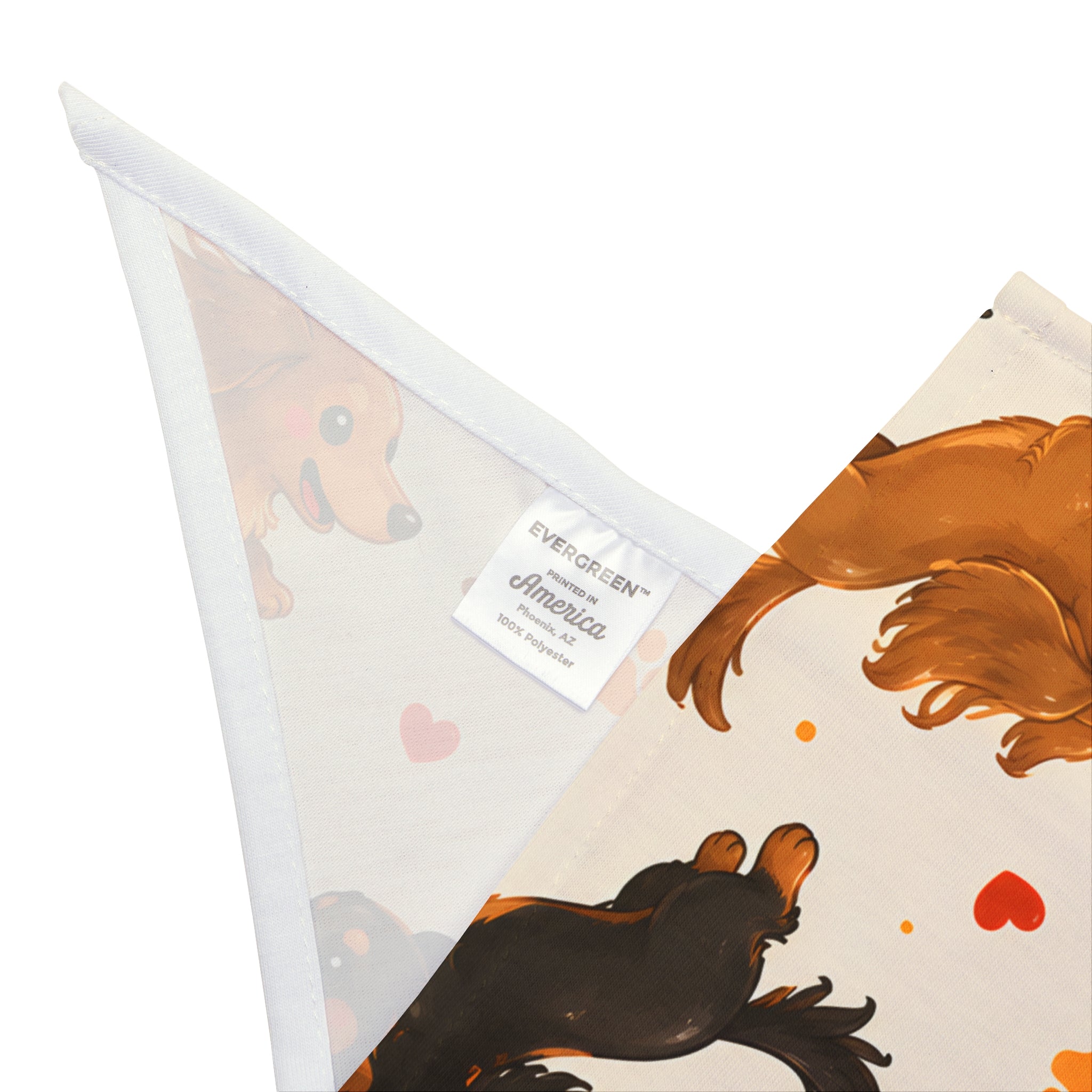 Long Hair Dachshunds Running Dog Bandana