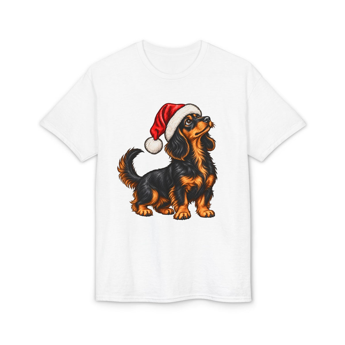 Long Hair With Santa Hat T-Shirt