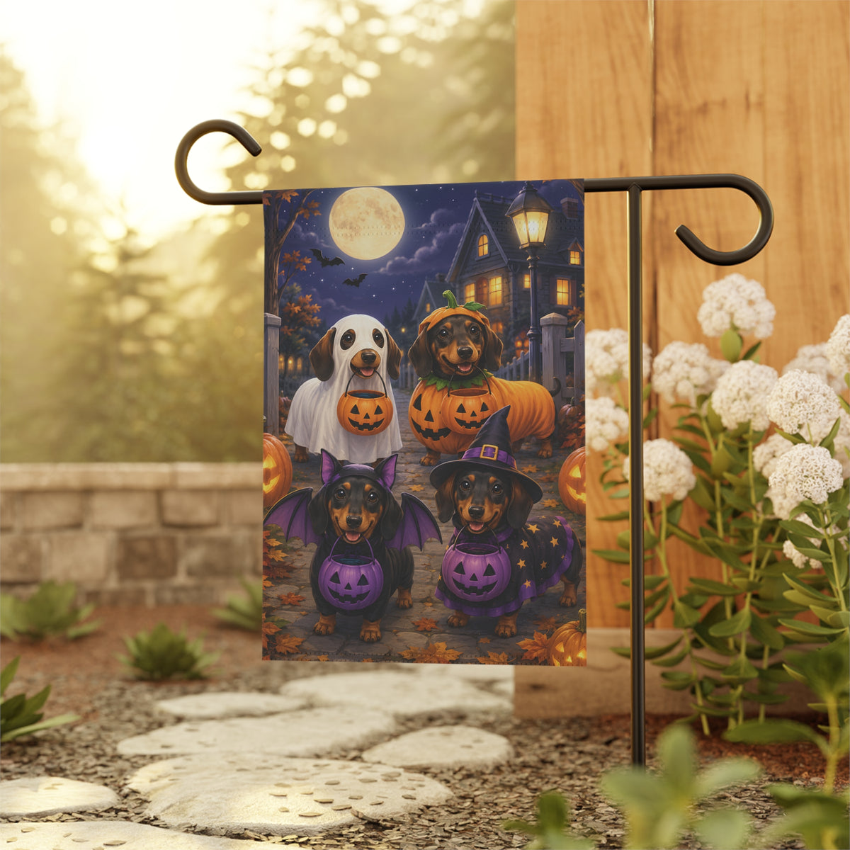 Trick Or Treats With The Weens Garden Flag
