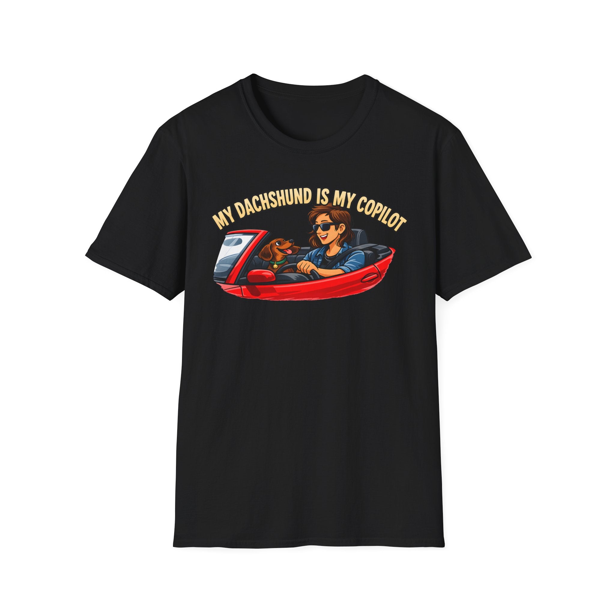 My Dachshund Is My Copilot Women's T-Shirt