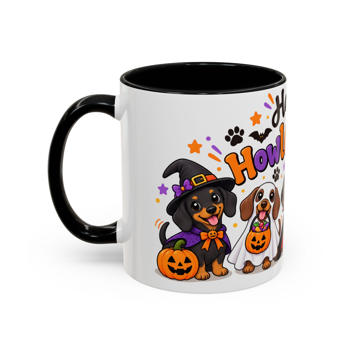 Happy Howl O Ween Accent Coffee Mug