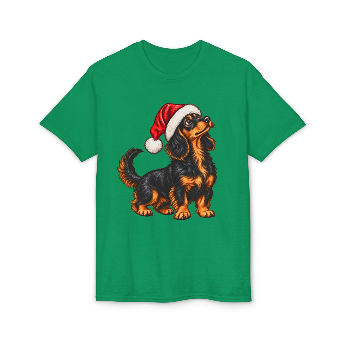 Long Hair With Santa Hat T-Shirt