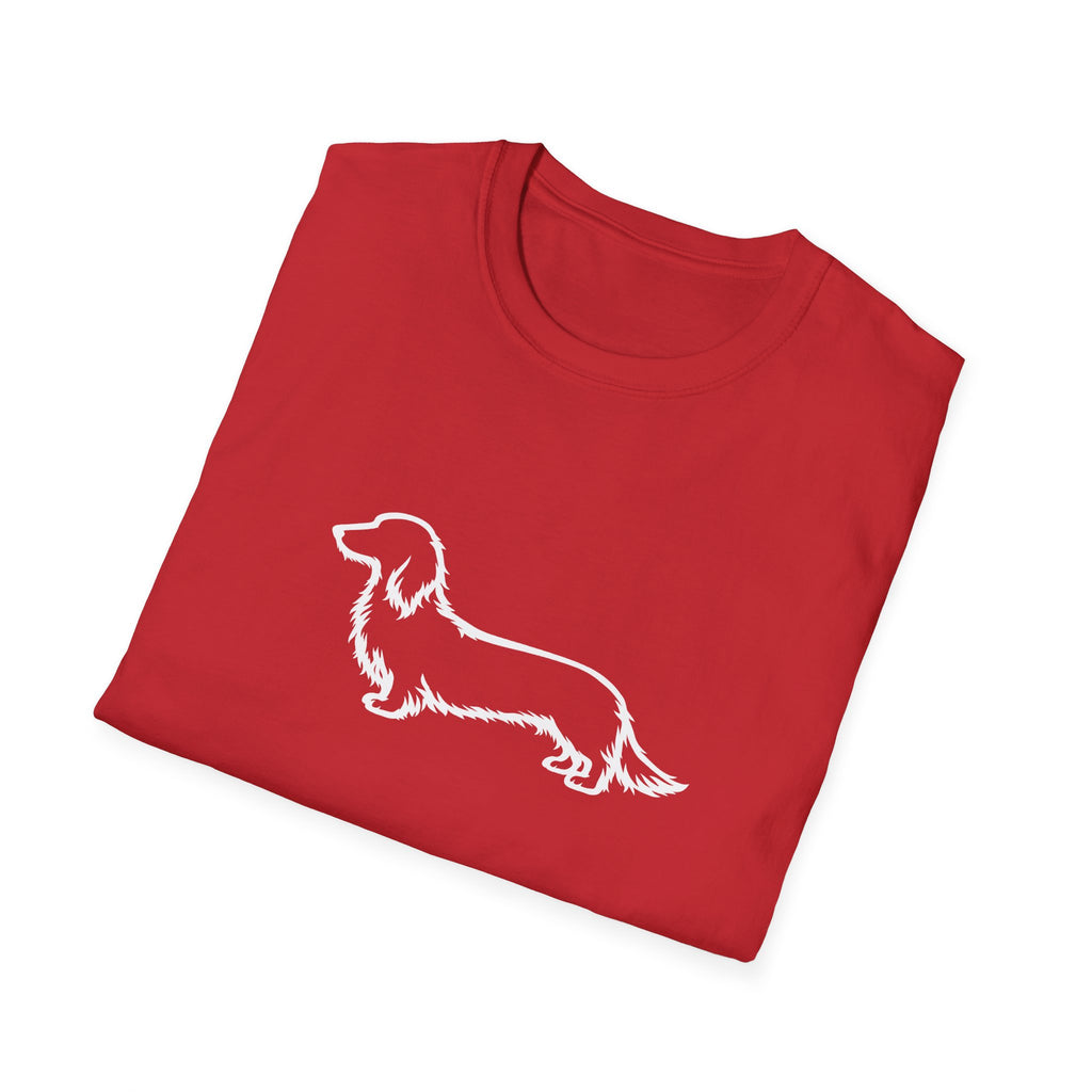 Long Hair Dachshund Silhouette T-Shirt