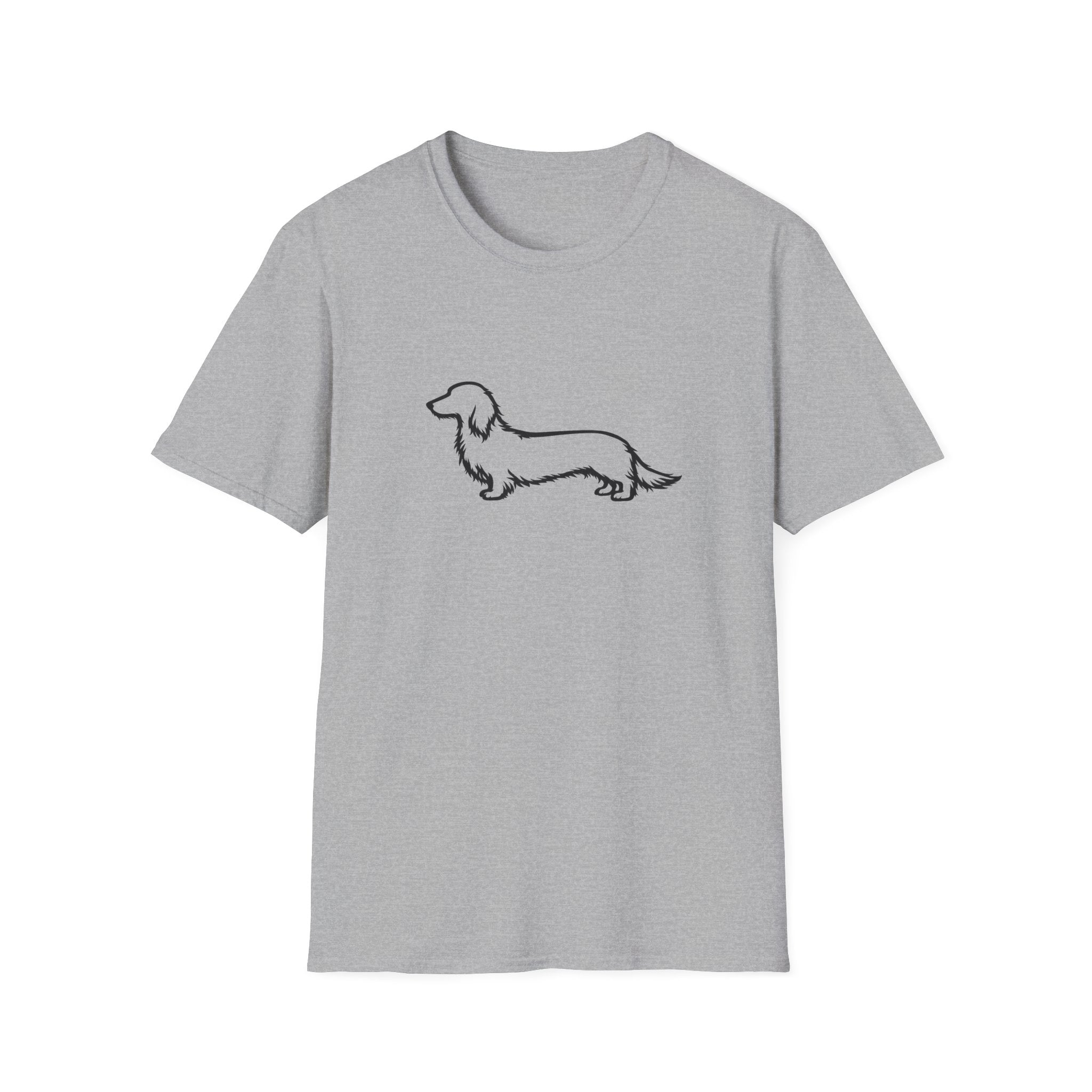 Long Hair Dachshund Silhouette T-Shirt