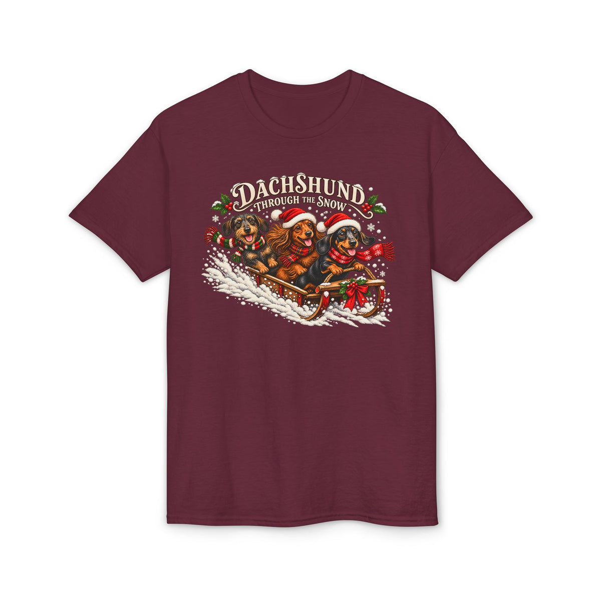 Dachshund Through The Snow T-Shirt