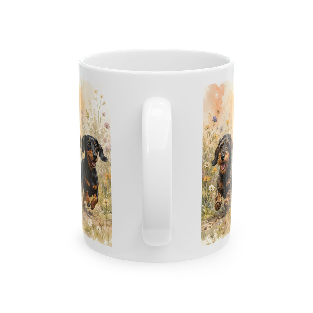 Sausage Run Ceramic Coffee Mug