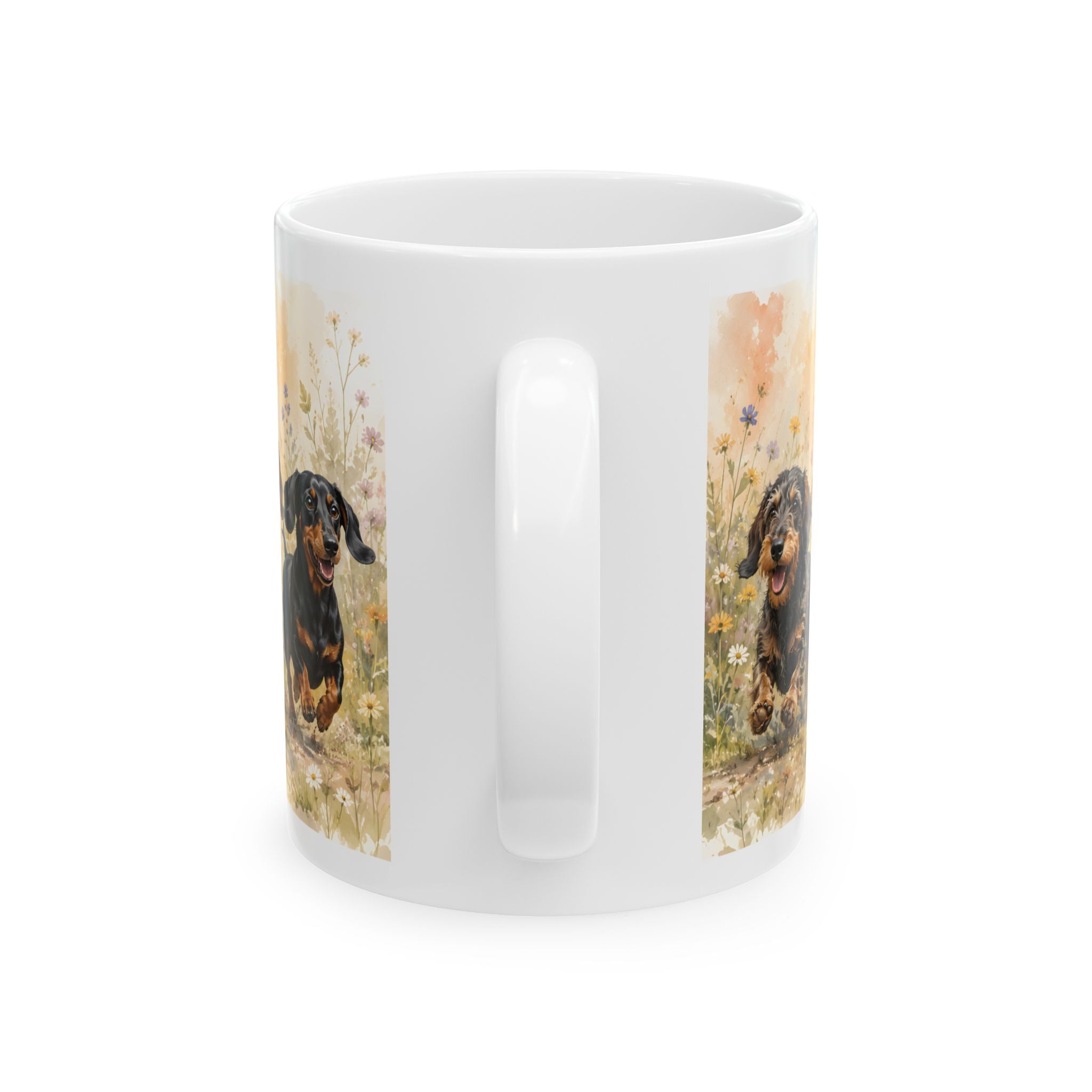 Sausage Run Ceramic Coffee Mug