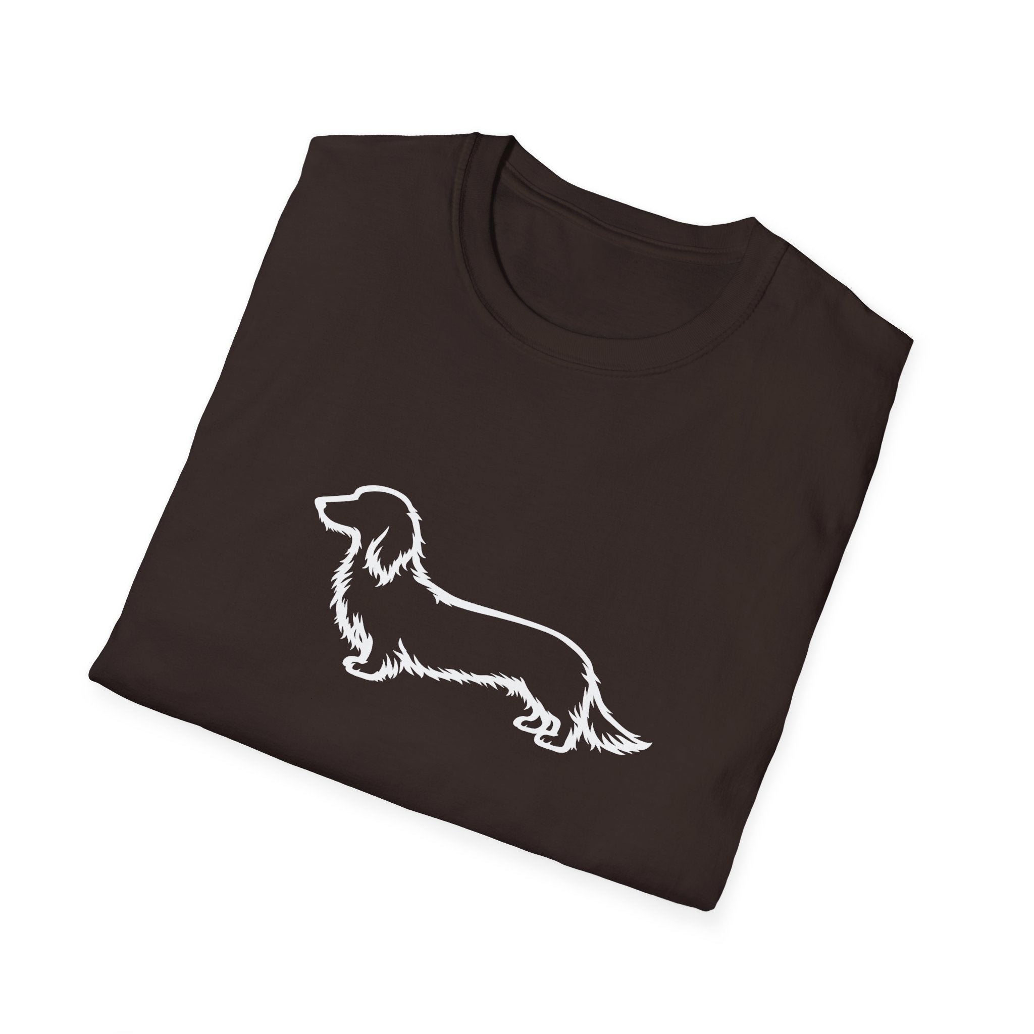 Long Hair Dachshund Silhouette T-Shirt