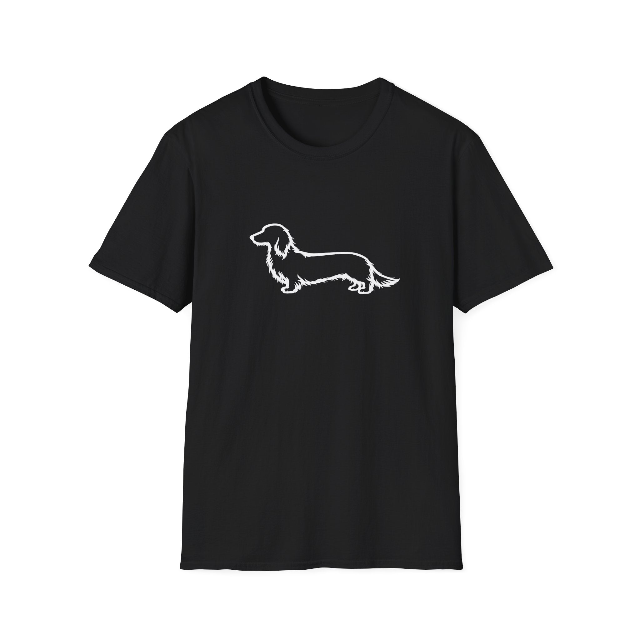 Long Hair Dachshund Silhouette T-Shirt