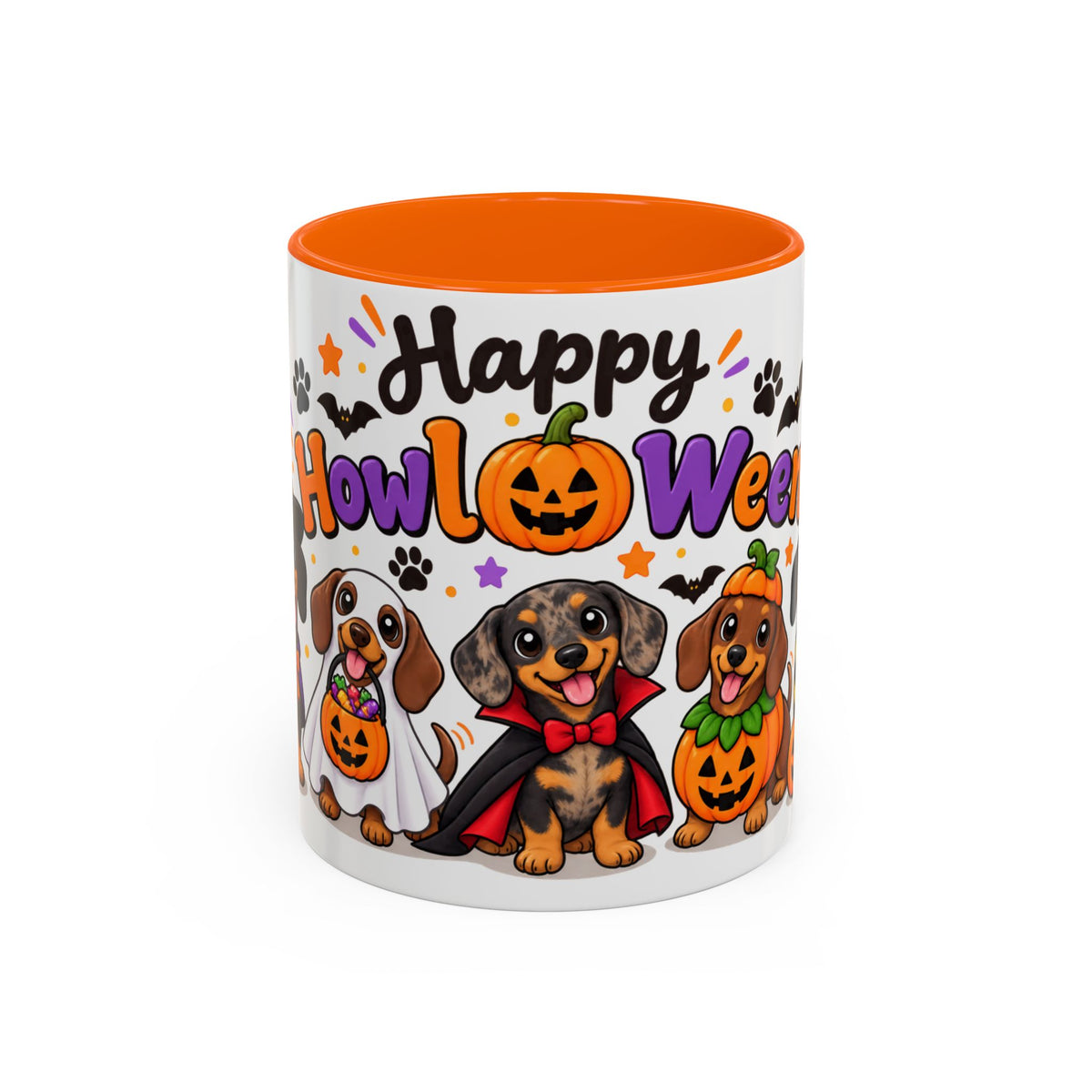 Happy Howl O Ween Accent Coffee Mug